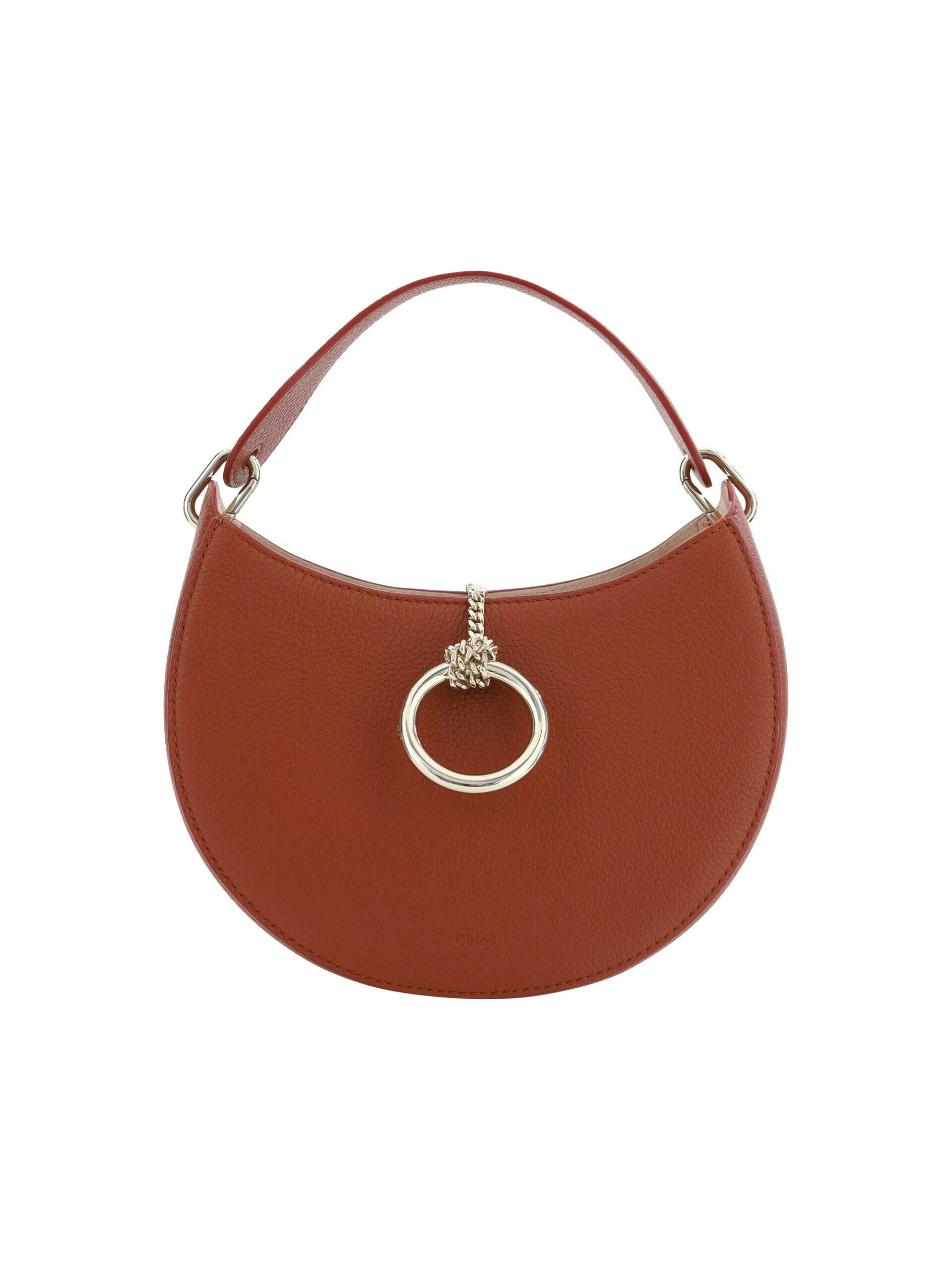 Chloé Sepia Brown Small Arlène Leather Shoulder Bag.