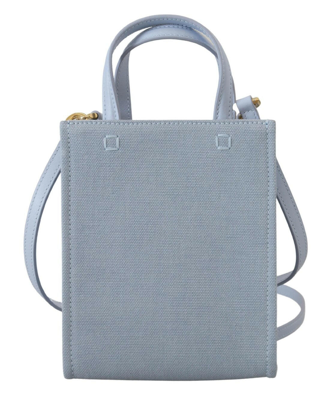 Givenchy Blue Coated Canvas Vertical Cloud Mini Shoulder Bag.