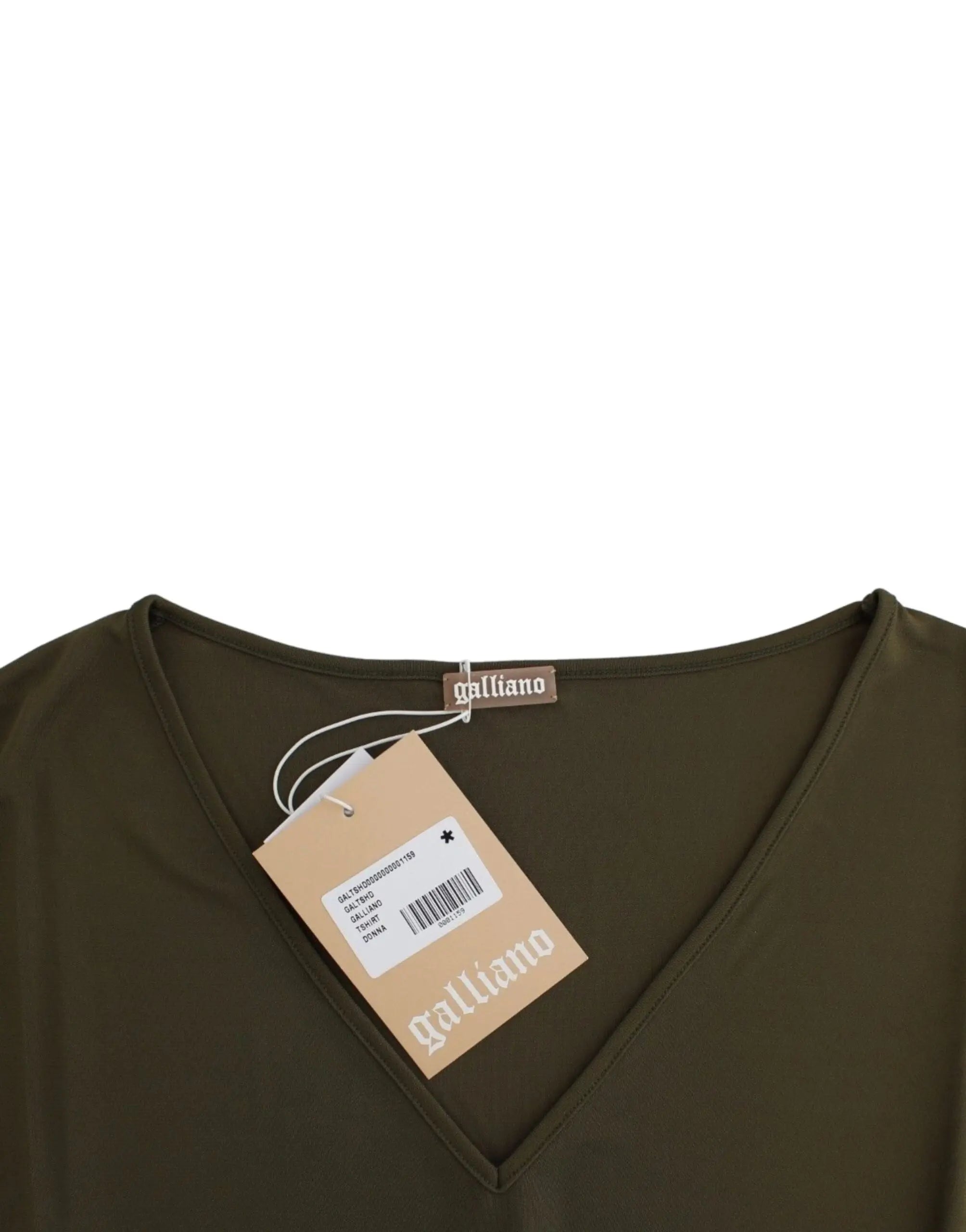 John Galliano Emerald Elegance Rayon Blouse John Galliano