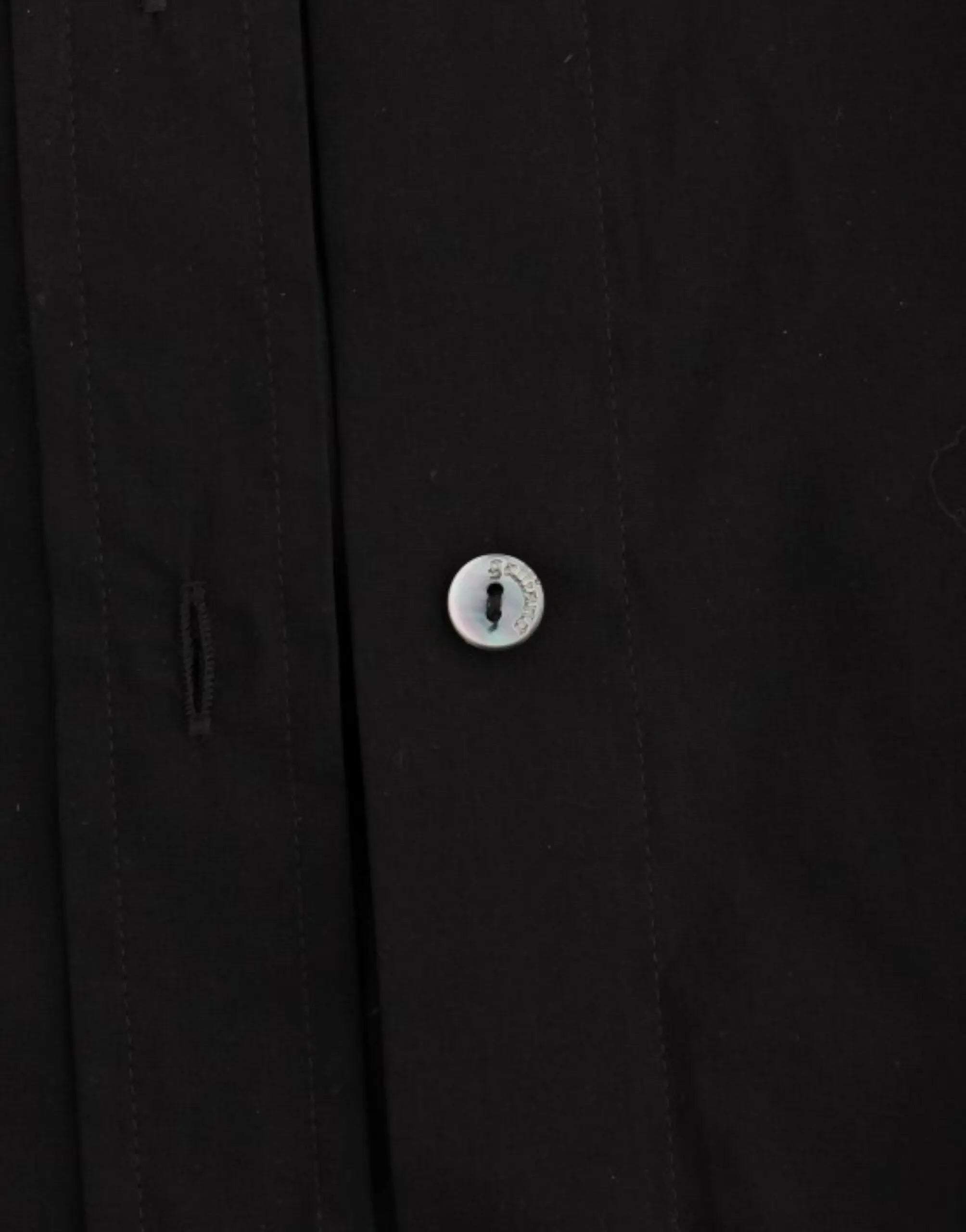 John Galliano Elegant Black Cotton Stretch Shortsleeve Blouse John Galliano