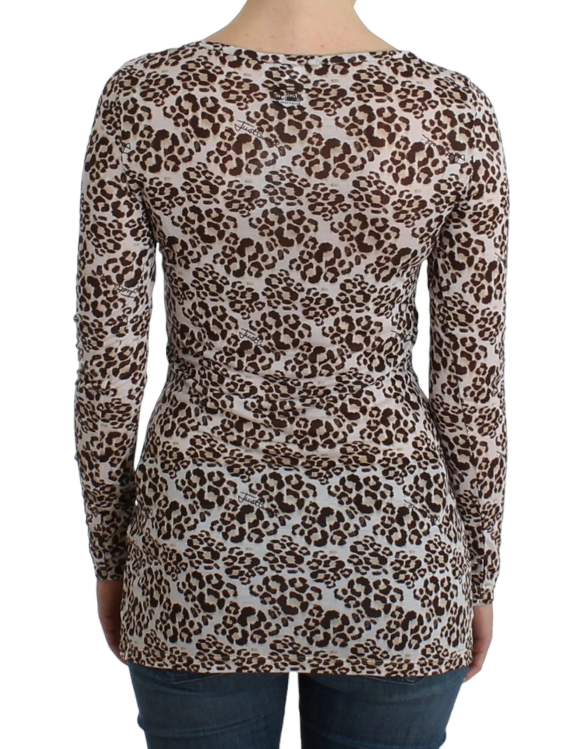 Cavalli Elegant Floral Lace Longsleeve Top Cavalli