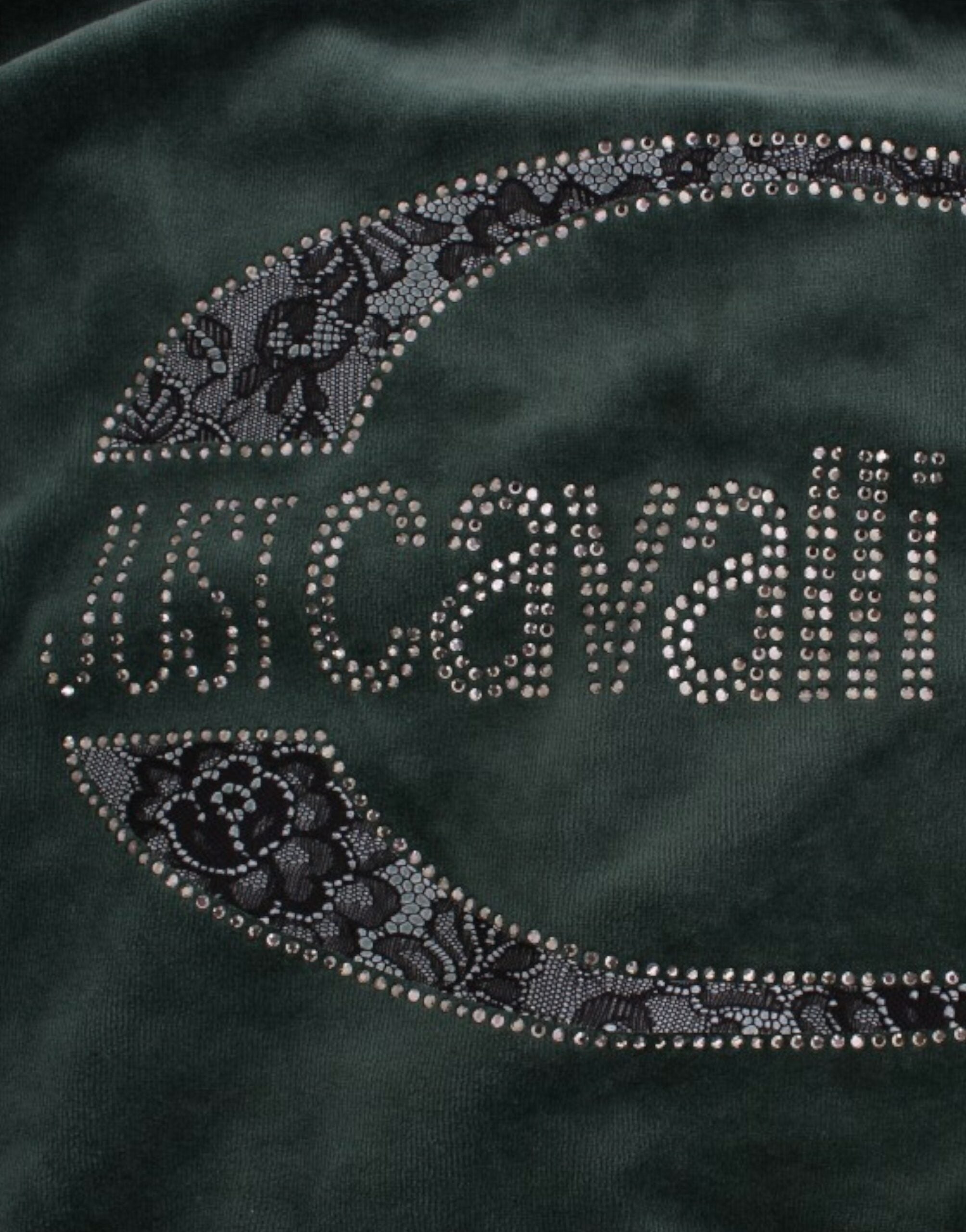 Cavalli Green velvet cotton sweater Cavalli