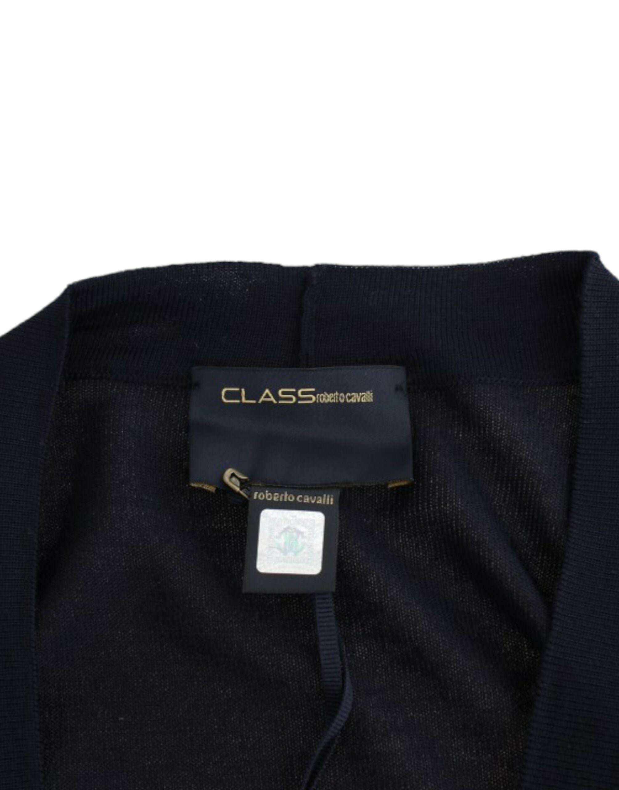 Cavalli Black cropped wool cardigan Cavalli