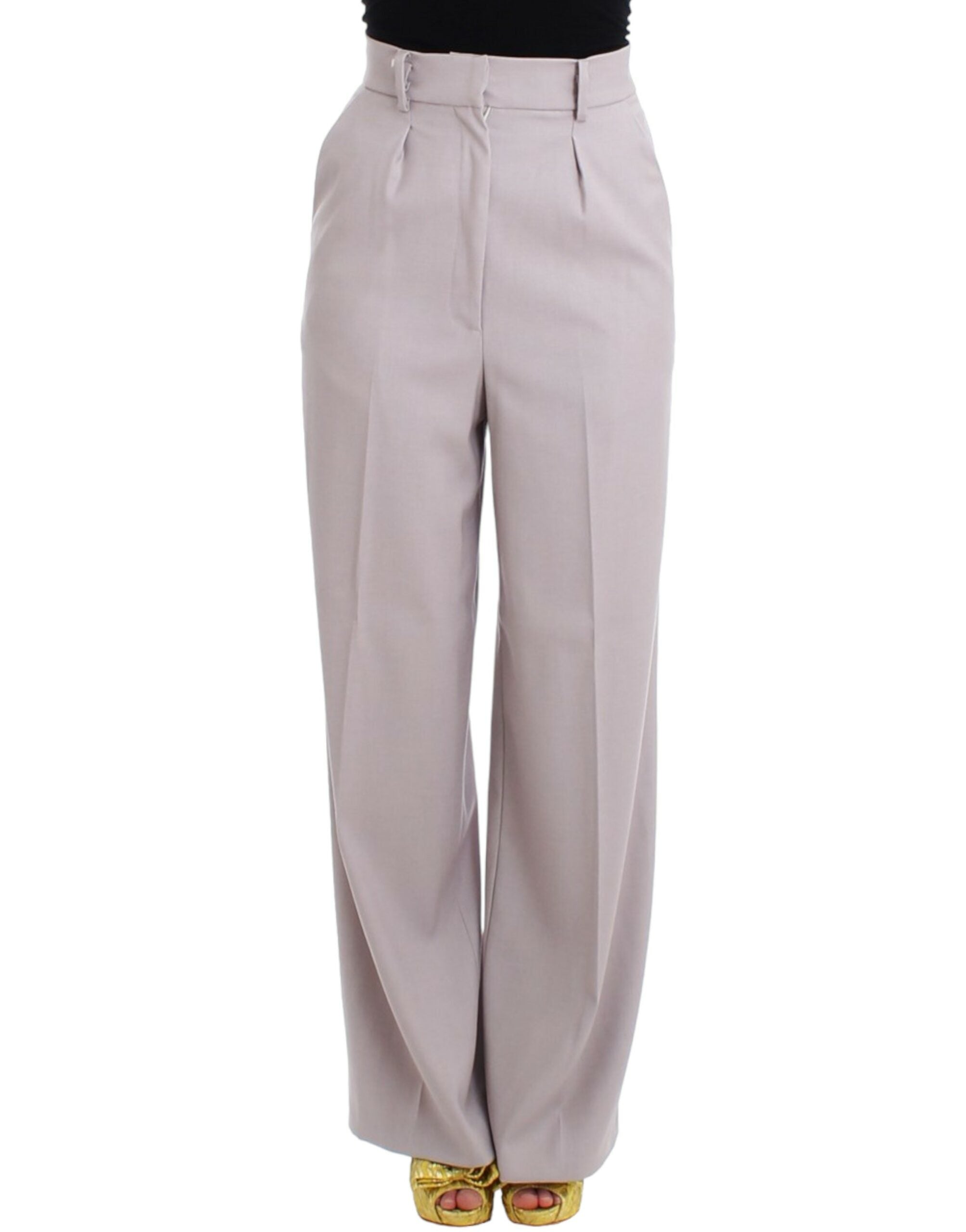 Cavalli Gray high waist pants Cavalli