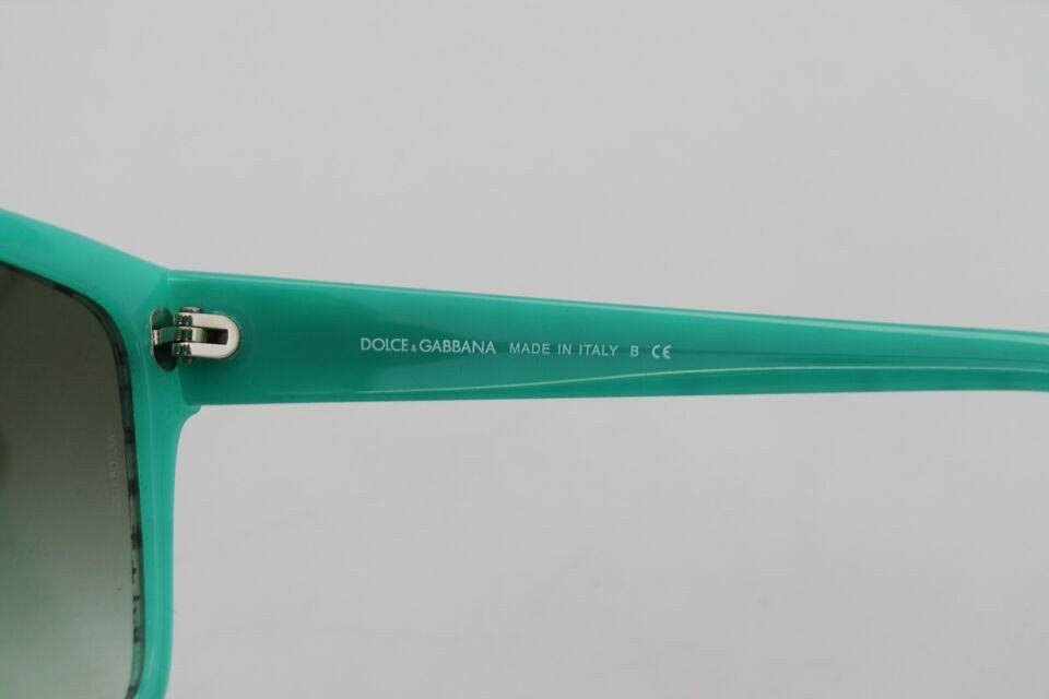 Dolce & Gabbana Green Stars Acetate Square Shades Sunglasses.