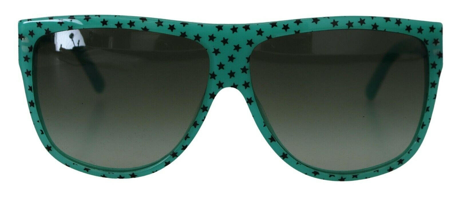 Dolce & Gabbana Green Stars Acetate Square Shades Sunglasses.
