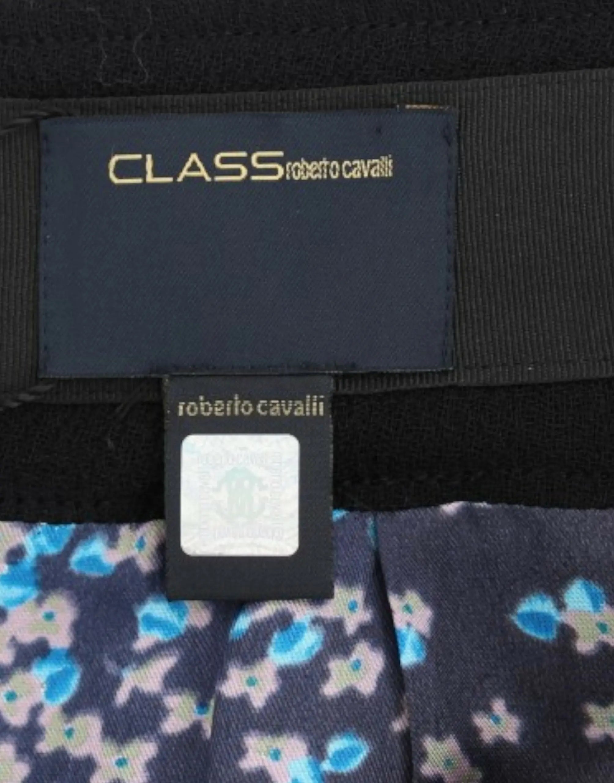 Cavalli Elegant Black Wool Pencil Skirt - MaraFormigone