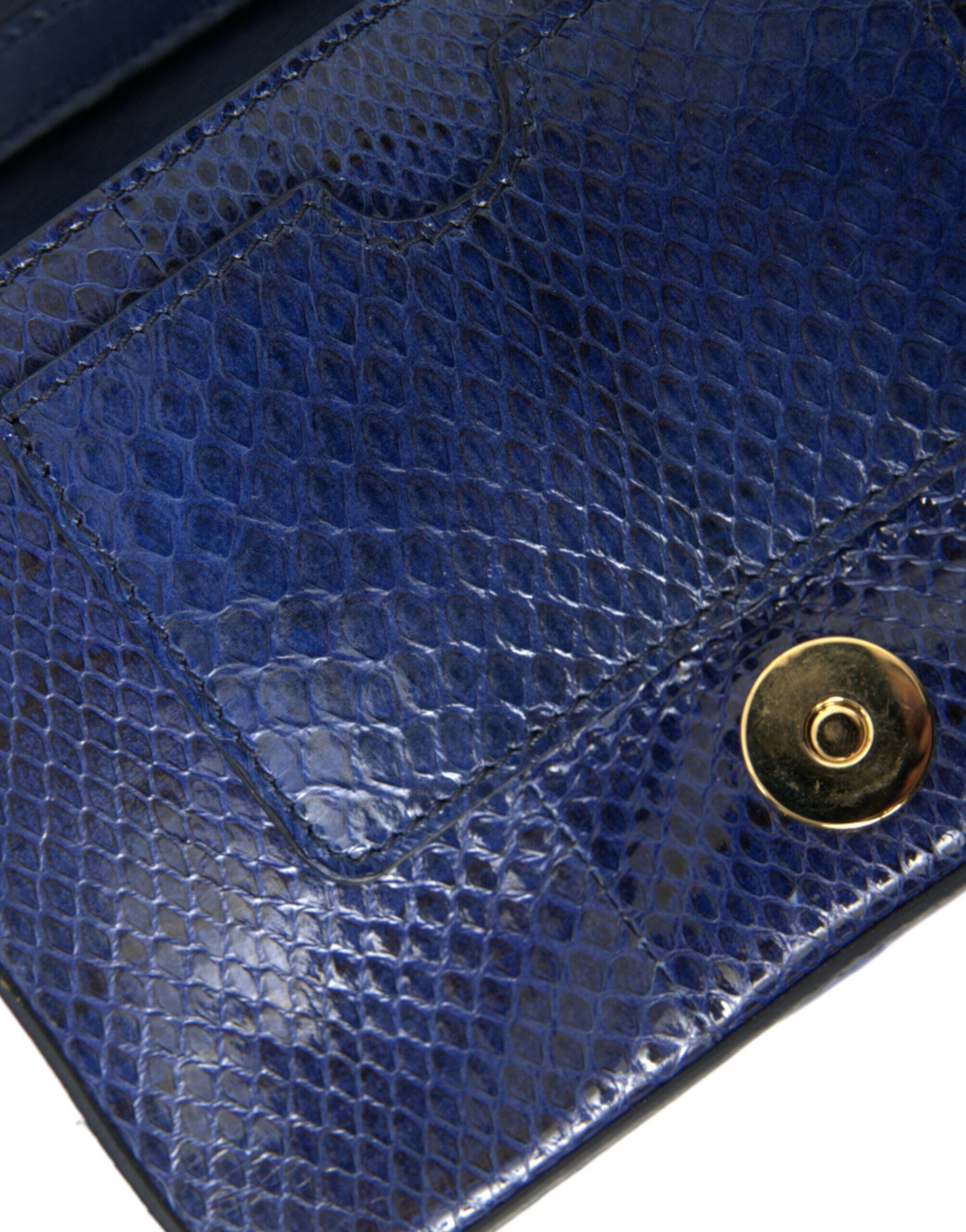 Dolce & Gabbana Dark Blue Fur Ayers Lily Twist Crossbody Shoulder Bag.