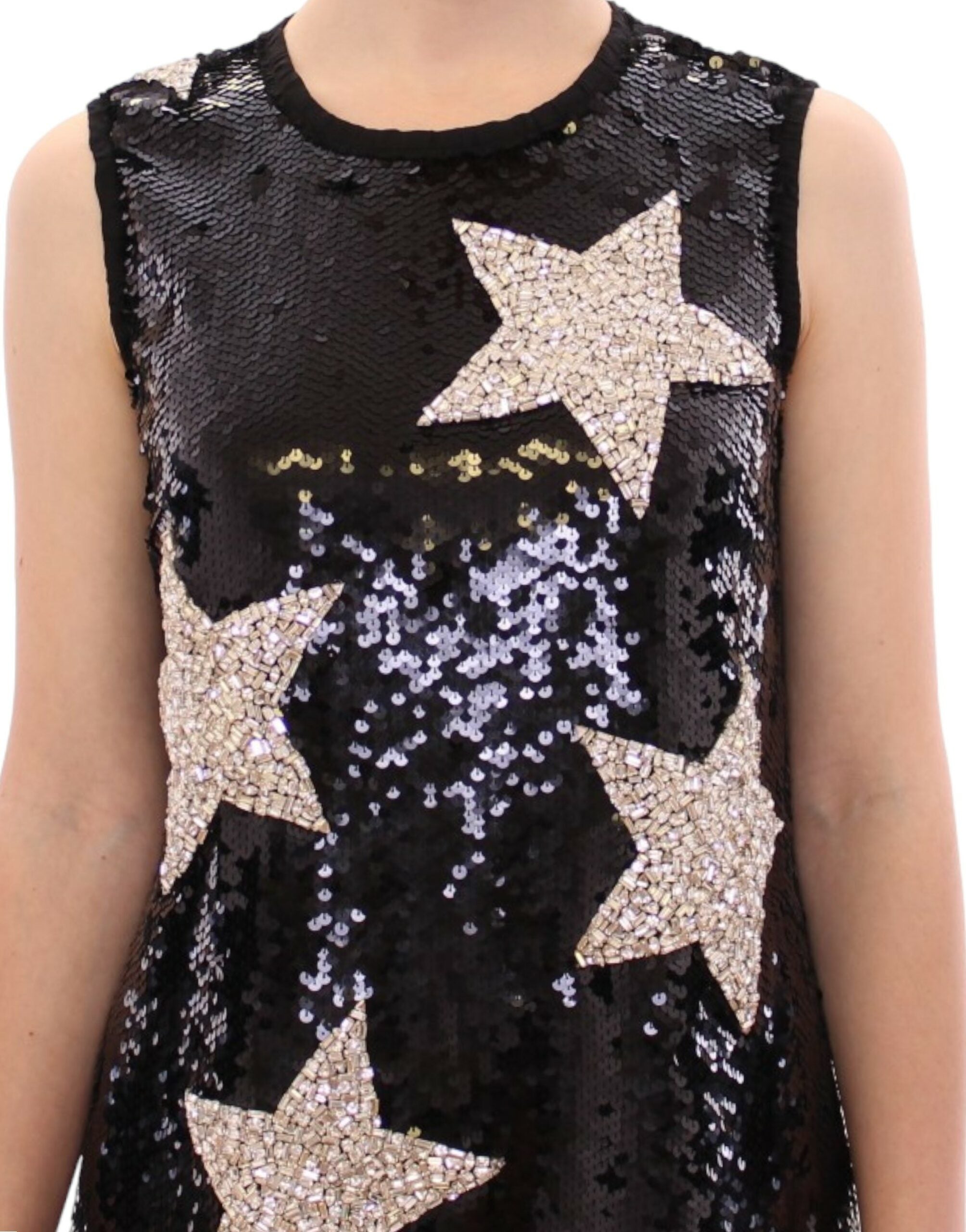Dolce & Gabbana Swarovski Star-Studded Sequin Mini Dress Dolce & Gabbana