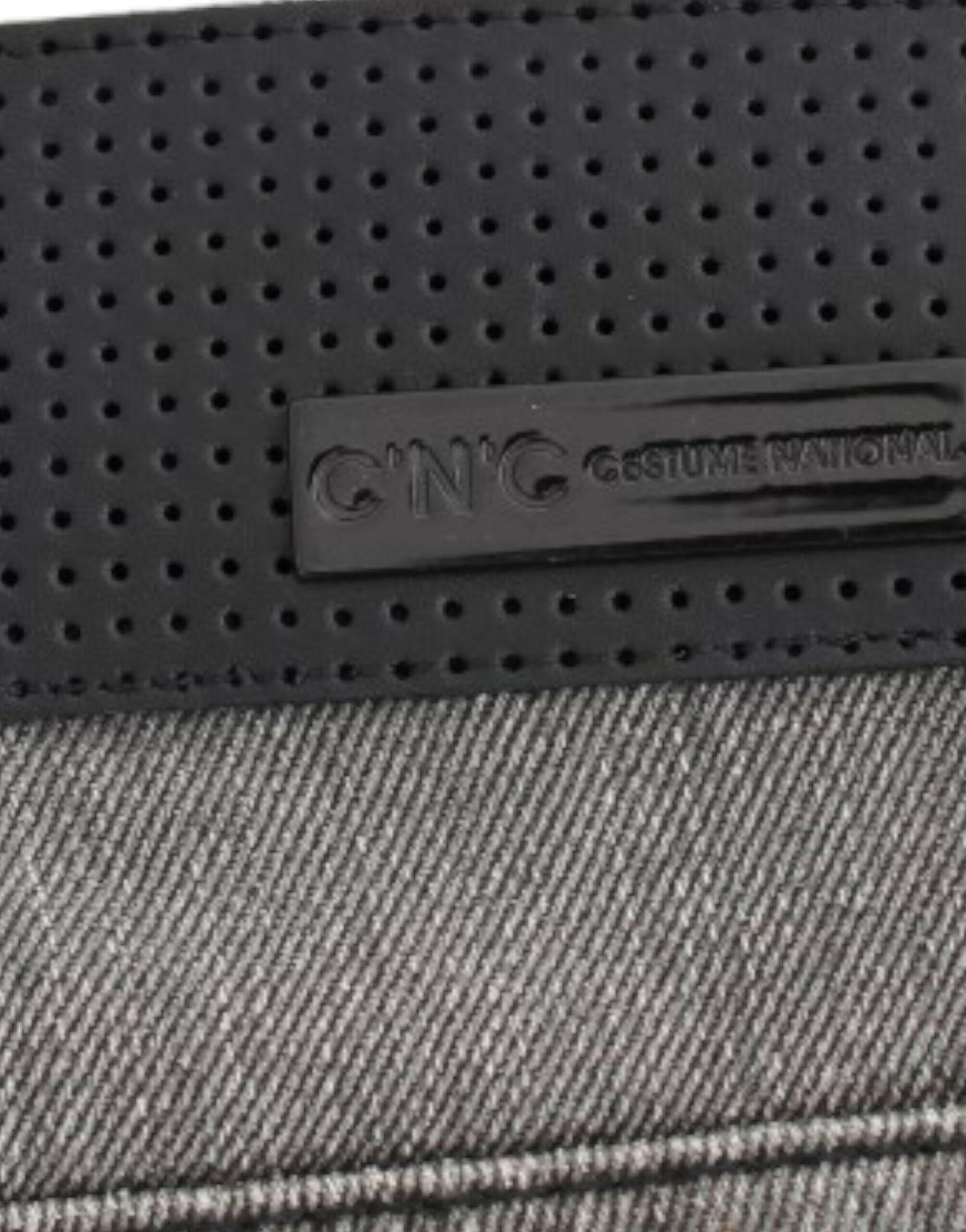 Costume National Gray straight leg jeans.