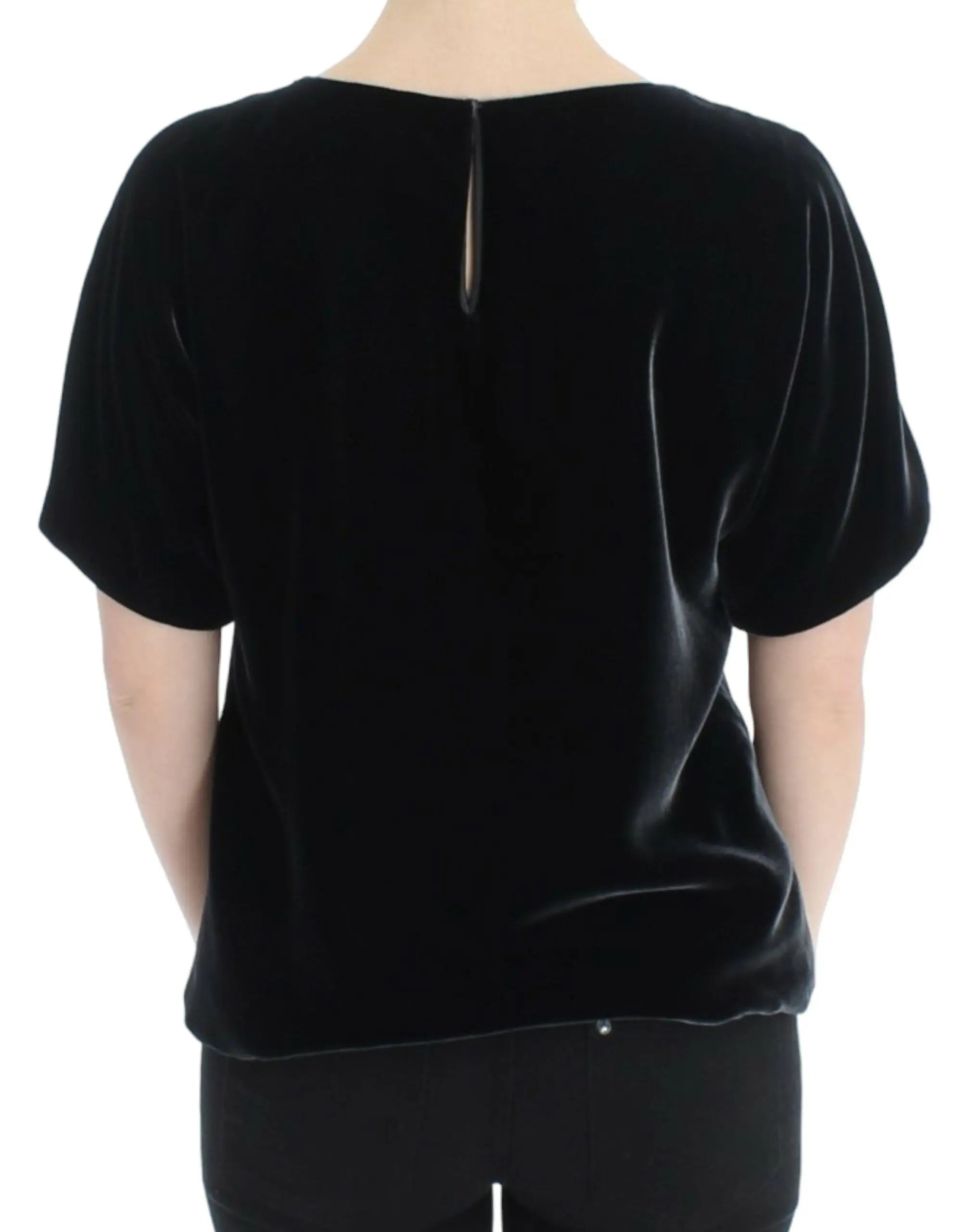 Dolce & Gabbana Enchanting Velvet Short Sleeve Top Dolce & Gabbana