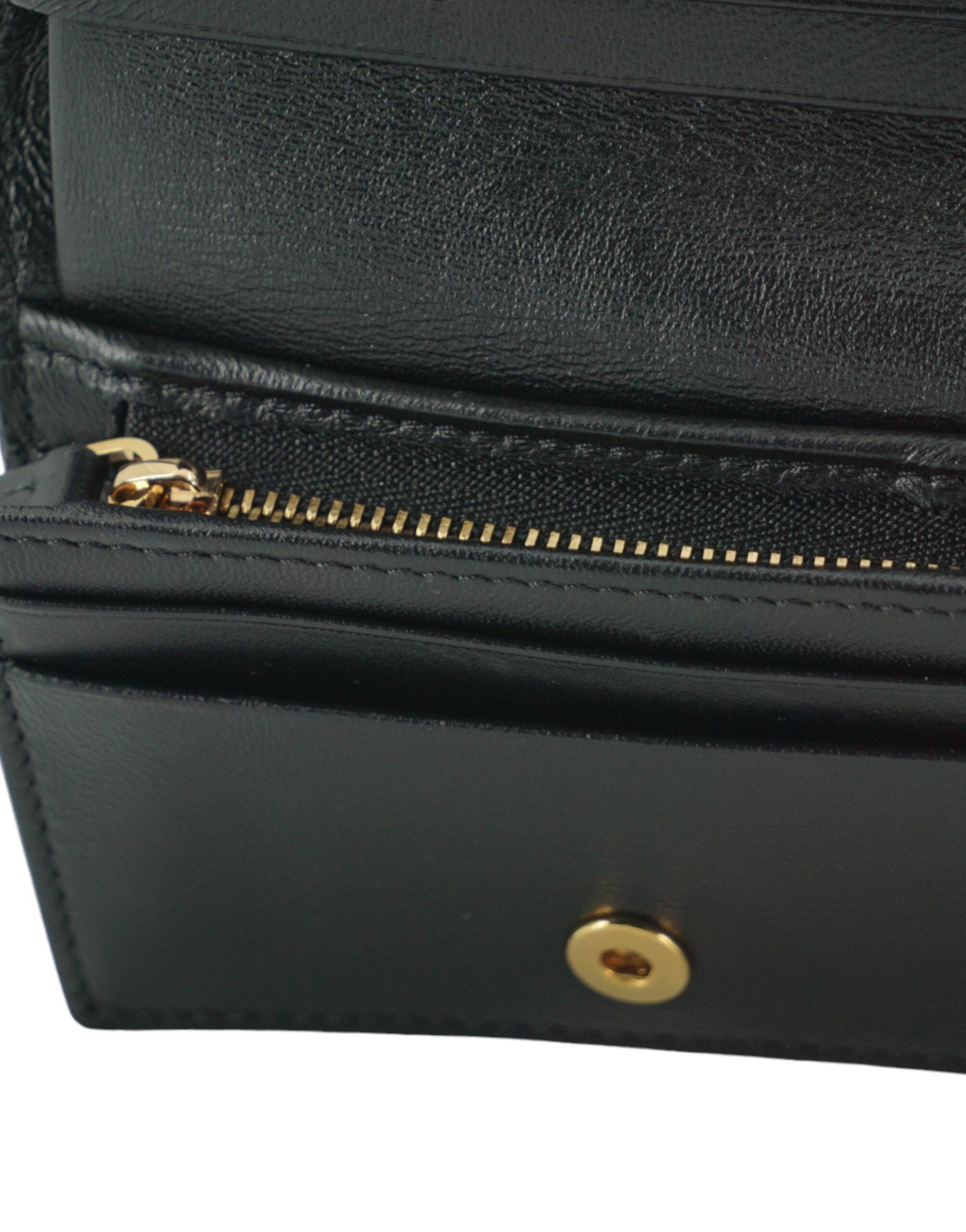 Versace Elegant Compact Leather Wallet in Brown Versace