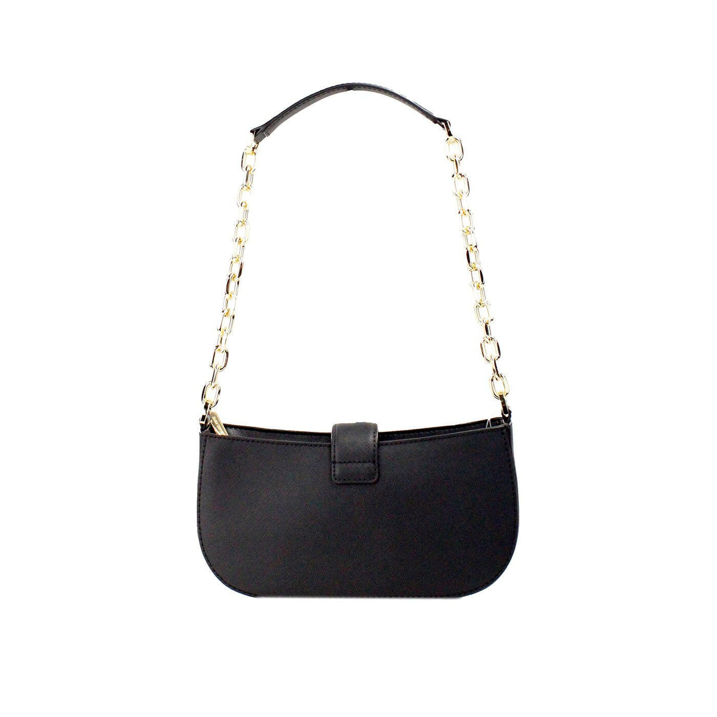 Michael Kors Carmen Small Black Haircalf Pouchette Shoulder Crossbody Bag.