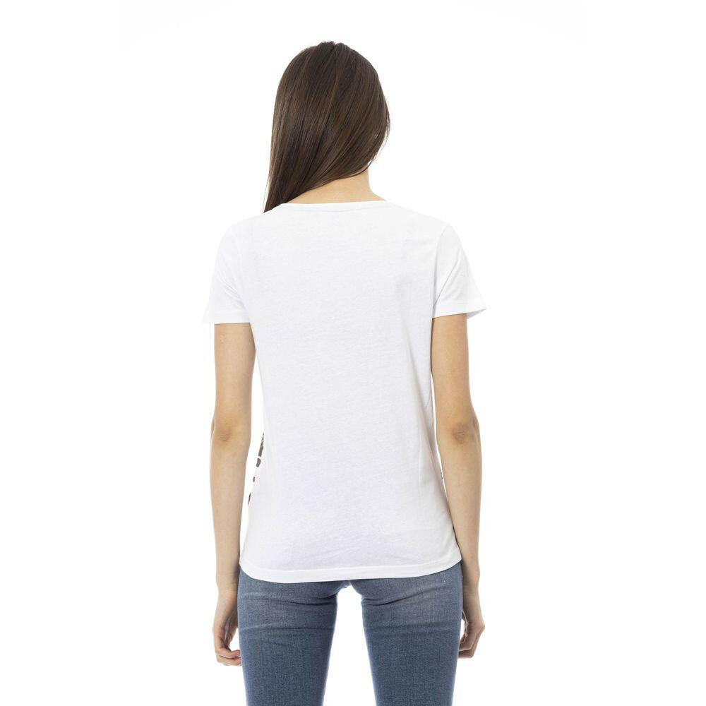 Trussardi Action White Cotton Women T-Shirt.