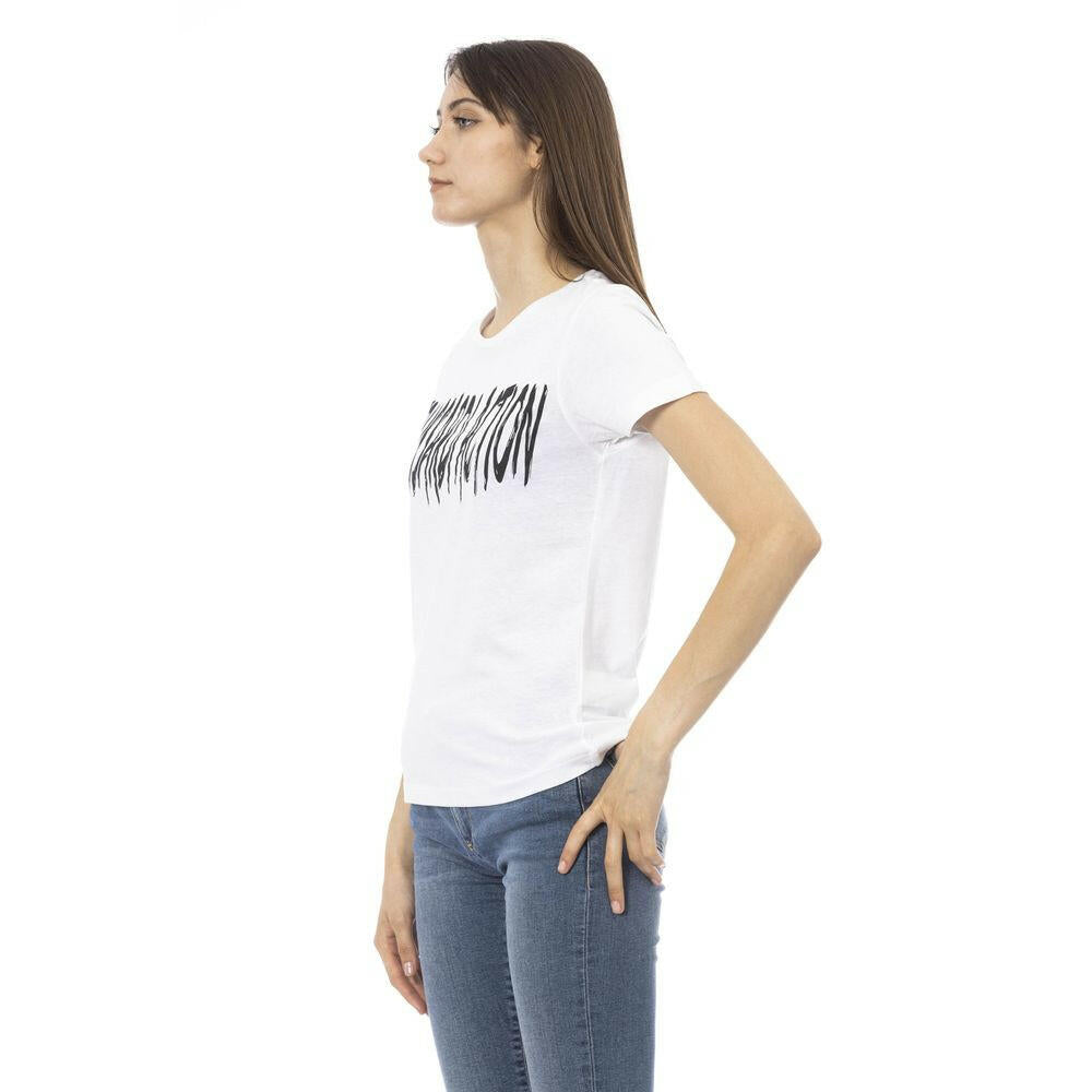 Trussardi Action White Cotton Women T-Shirt.