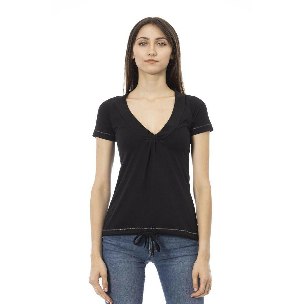 Trussardi Action Black Cotton Women T-Shirt.