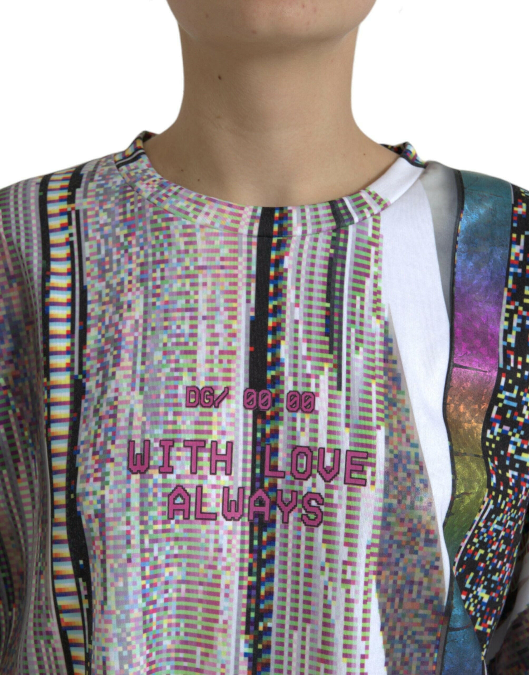 Dolce & Gabbana Multicolor With Love Always Print T-shirt.