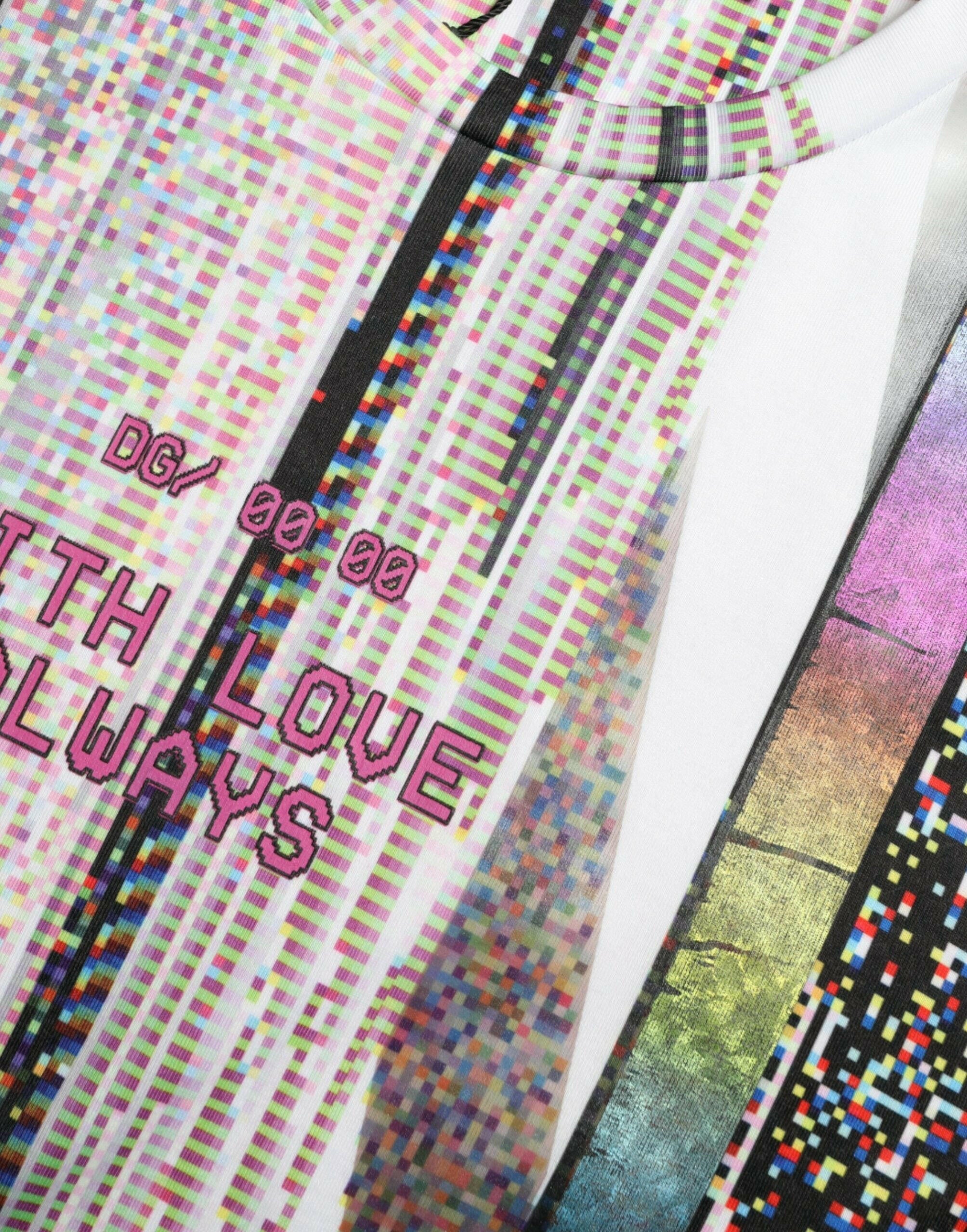 Dolce & Gabbana Multicolor With Love Always Print T-shirt.
