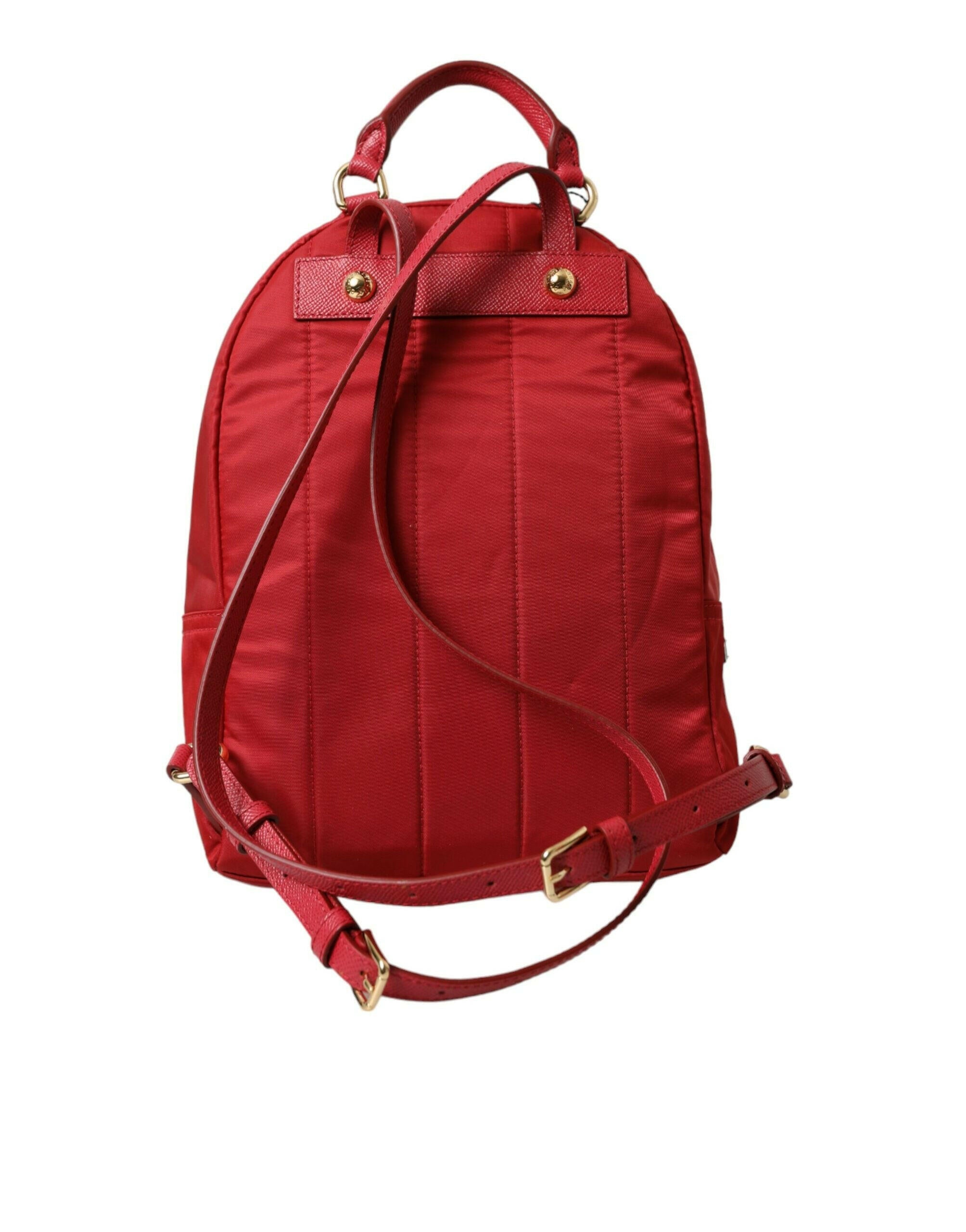 Dolce & Gabbana Red #DGFAMILY Embellished Backpack VULCANO Bag.