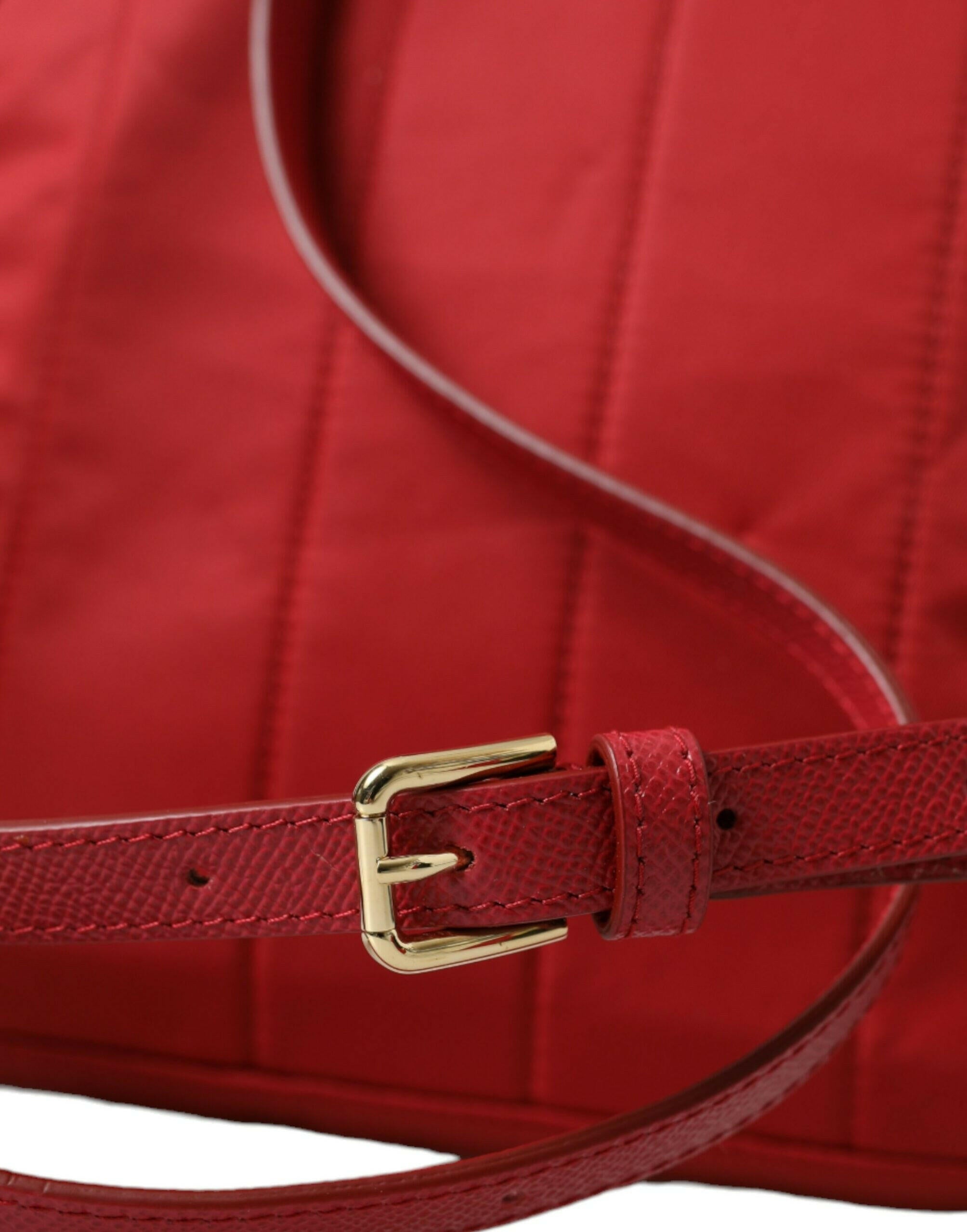 Dolce & Gabbana Red #DGFAMILY Embellished Backpack VULCANO Bag.