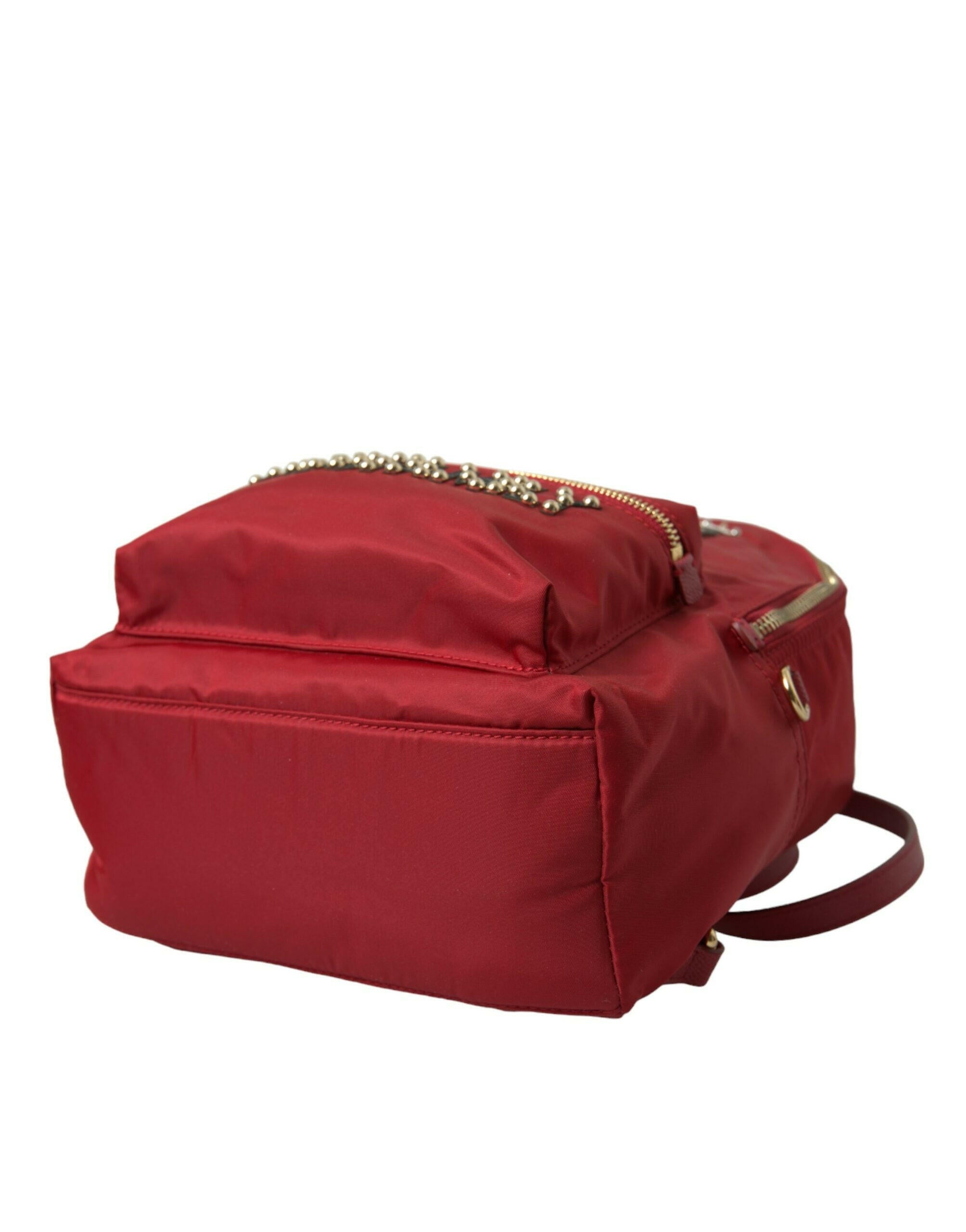Dolce & Gabbana Red #DGFAMILY Embellished Backpack VULCANO Bag.