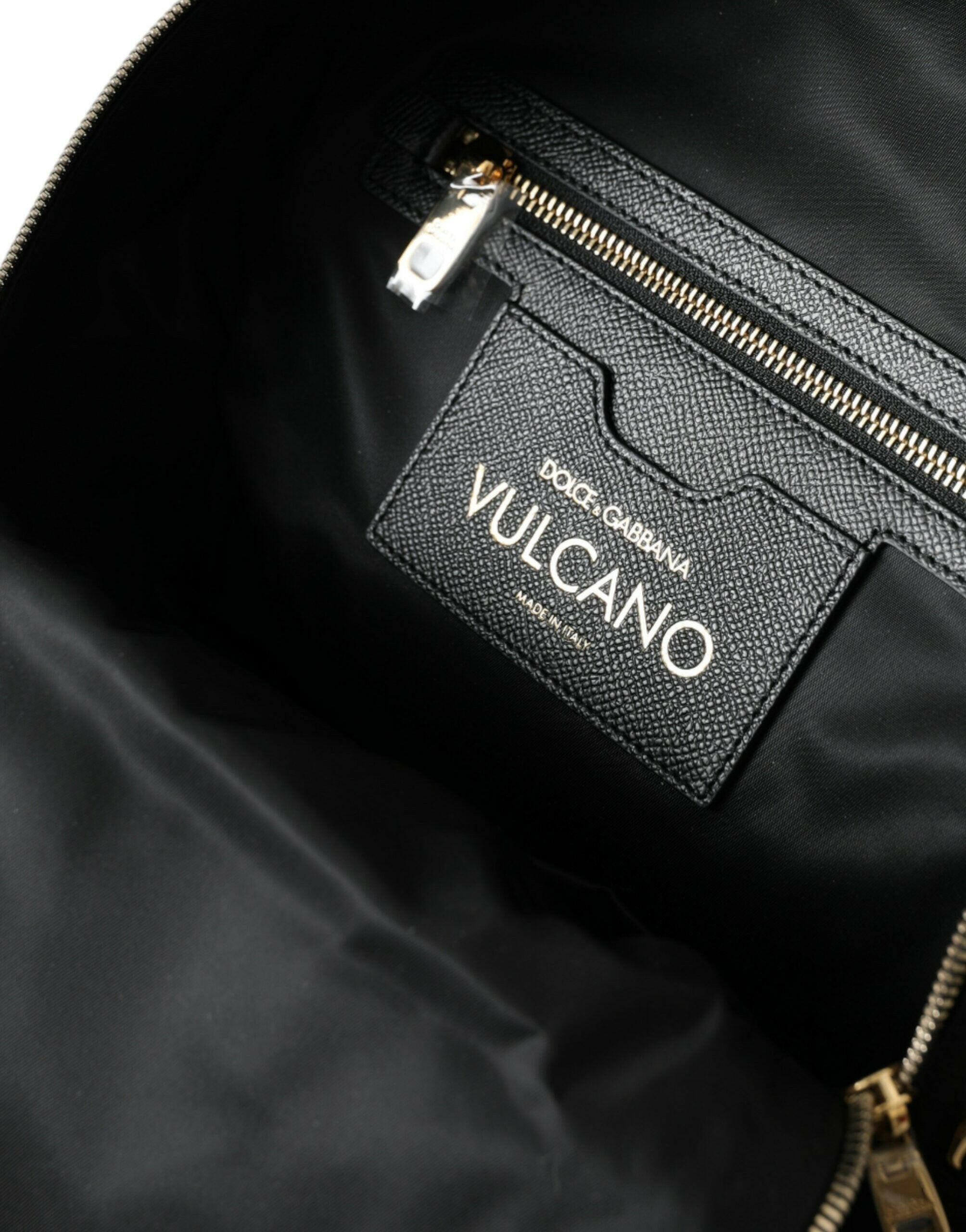 Dolce & Gabbana Black #DGFAMILY Embellished Backpack VULCANO Bag.