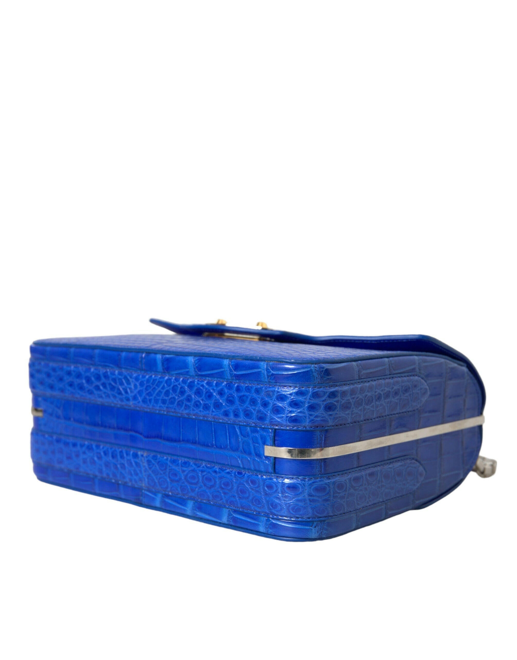 Balenciaga Blue Exotic Leather Neo Classic Small Shoulder Bag.