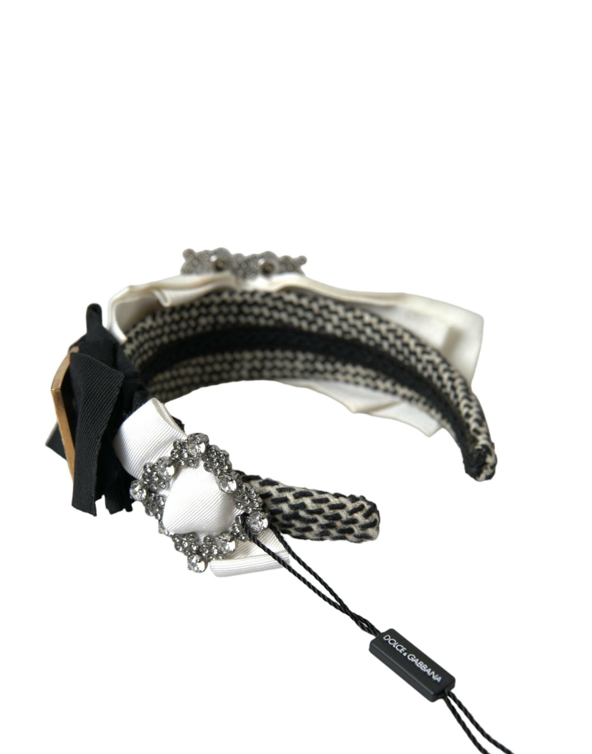 Dolce & Gabbana Multicolor Crystal Embellished Women Headband Diadem.