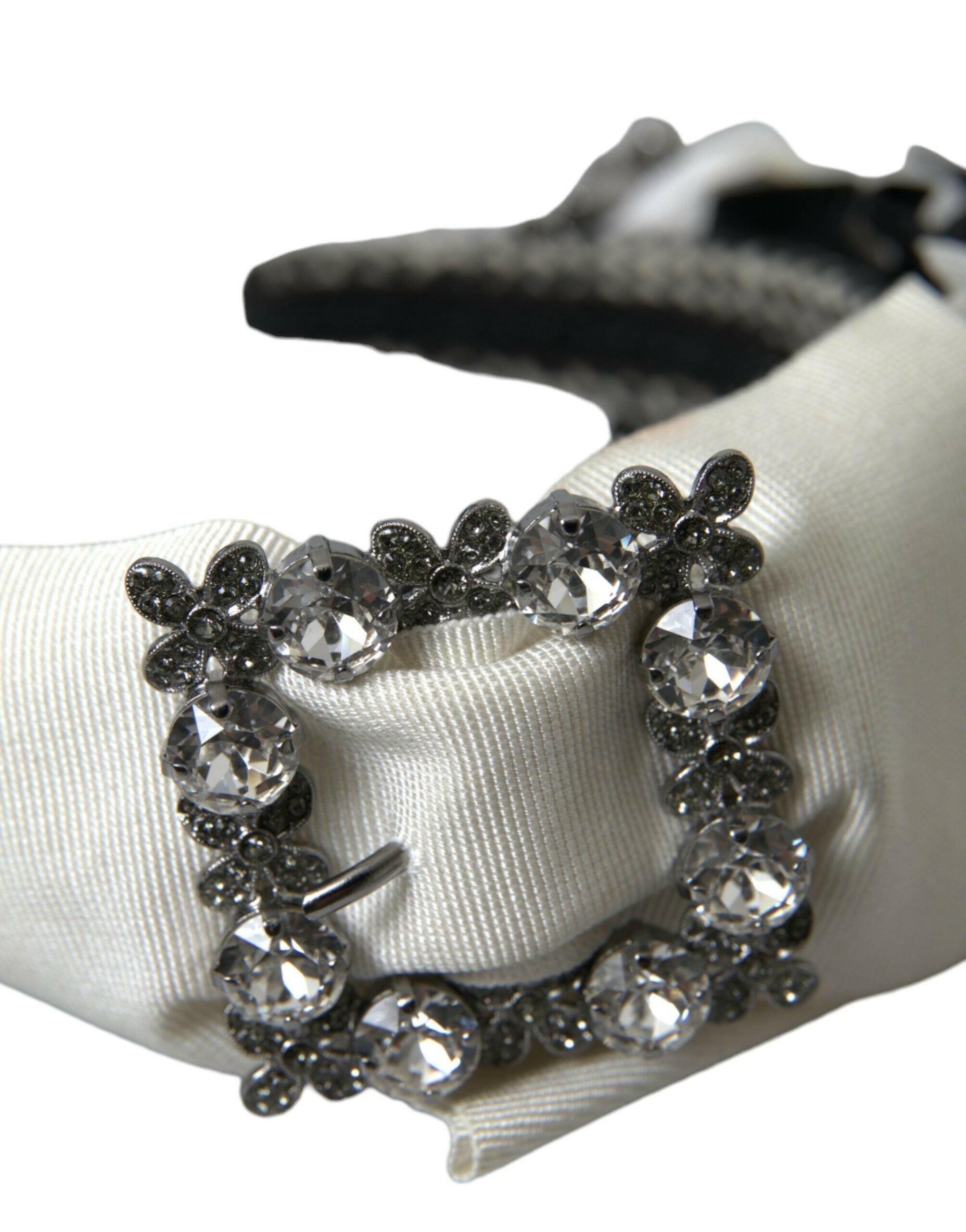 Dolce & Gabbana Multicolor Crystal Embellished Women Headband Diadem.