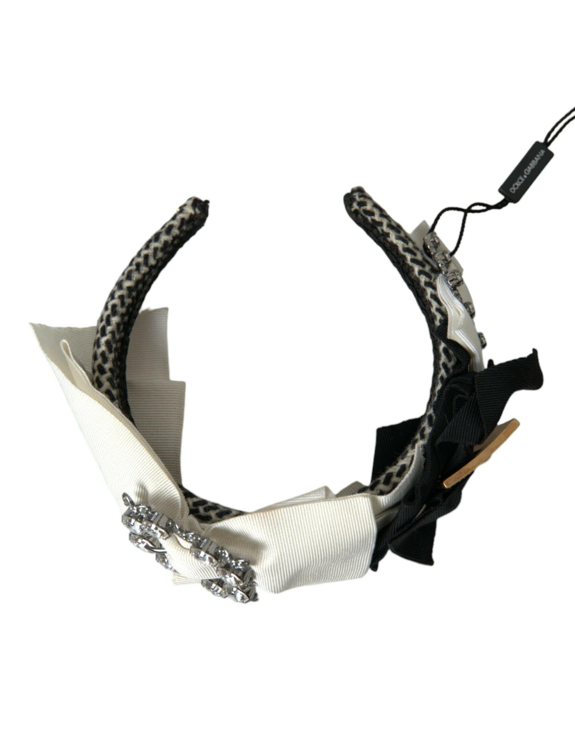 Dolce & Gabbana Multicolor Crystal Embellished Women Headband Diadem.