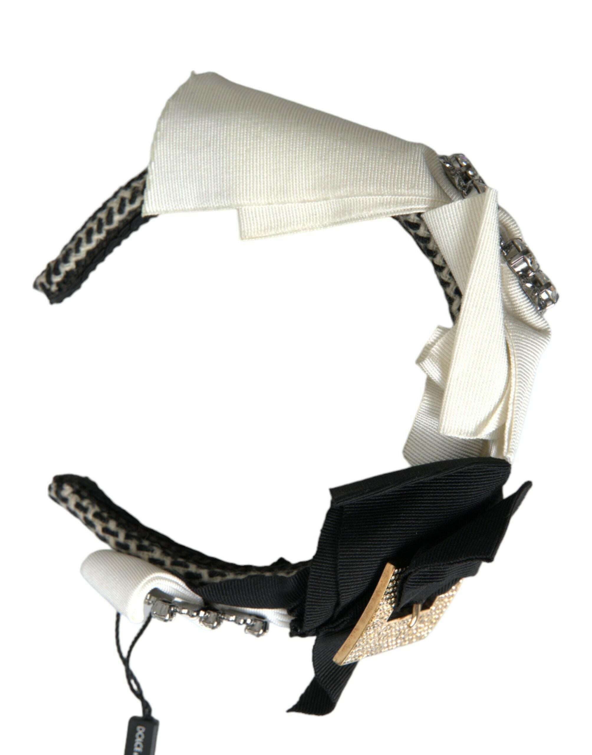 Dolce & Gabbana Multicolor Crystal Embellished Women Headband Diadem.