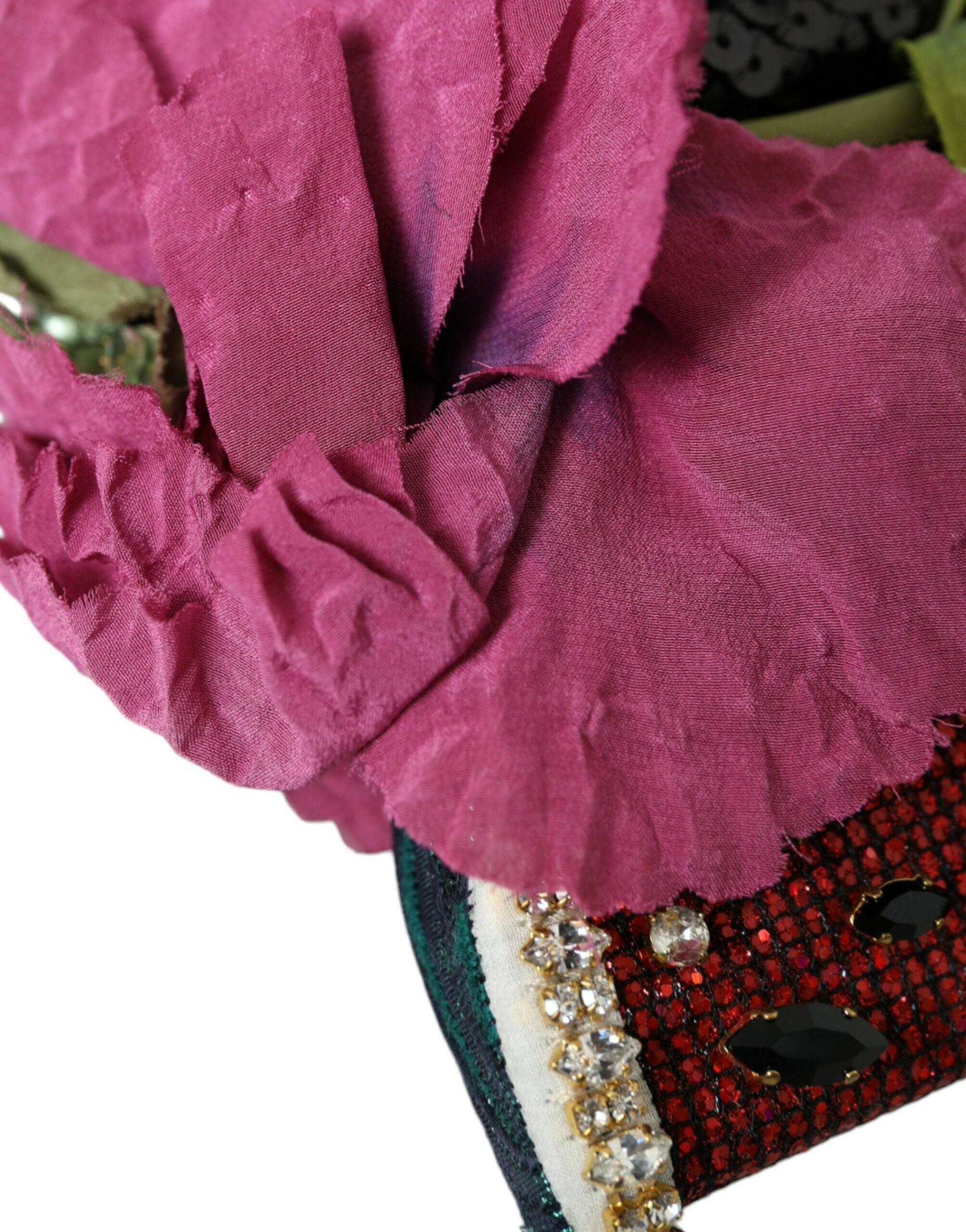 Dolce & Gabbana Red Watermelon Cherry Crystal Hairband Statement Diadem.