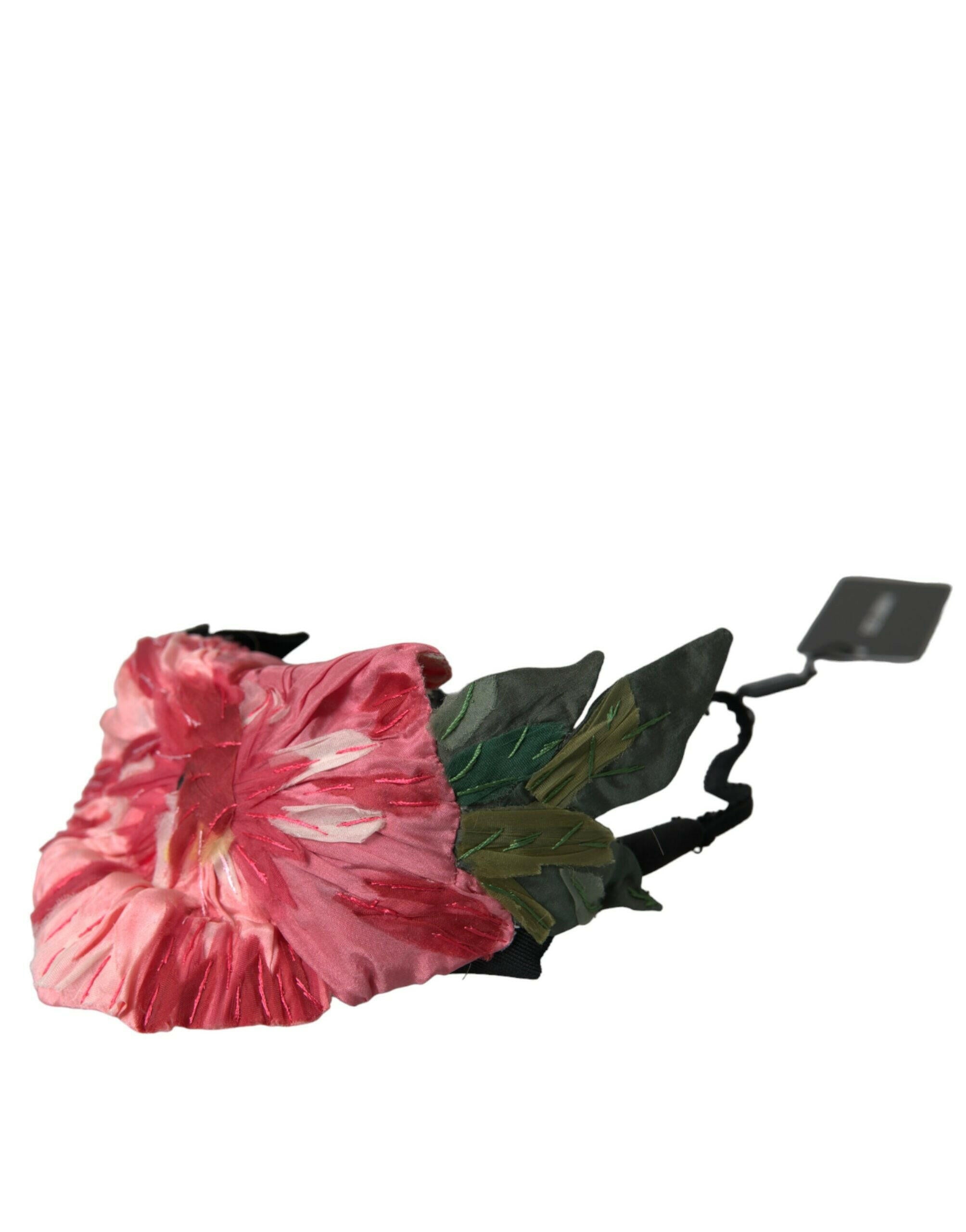 Dolce & Gabbana Black Viscose White Hair Parrucchiera Headband Diadem.