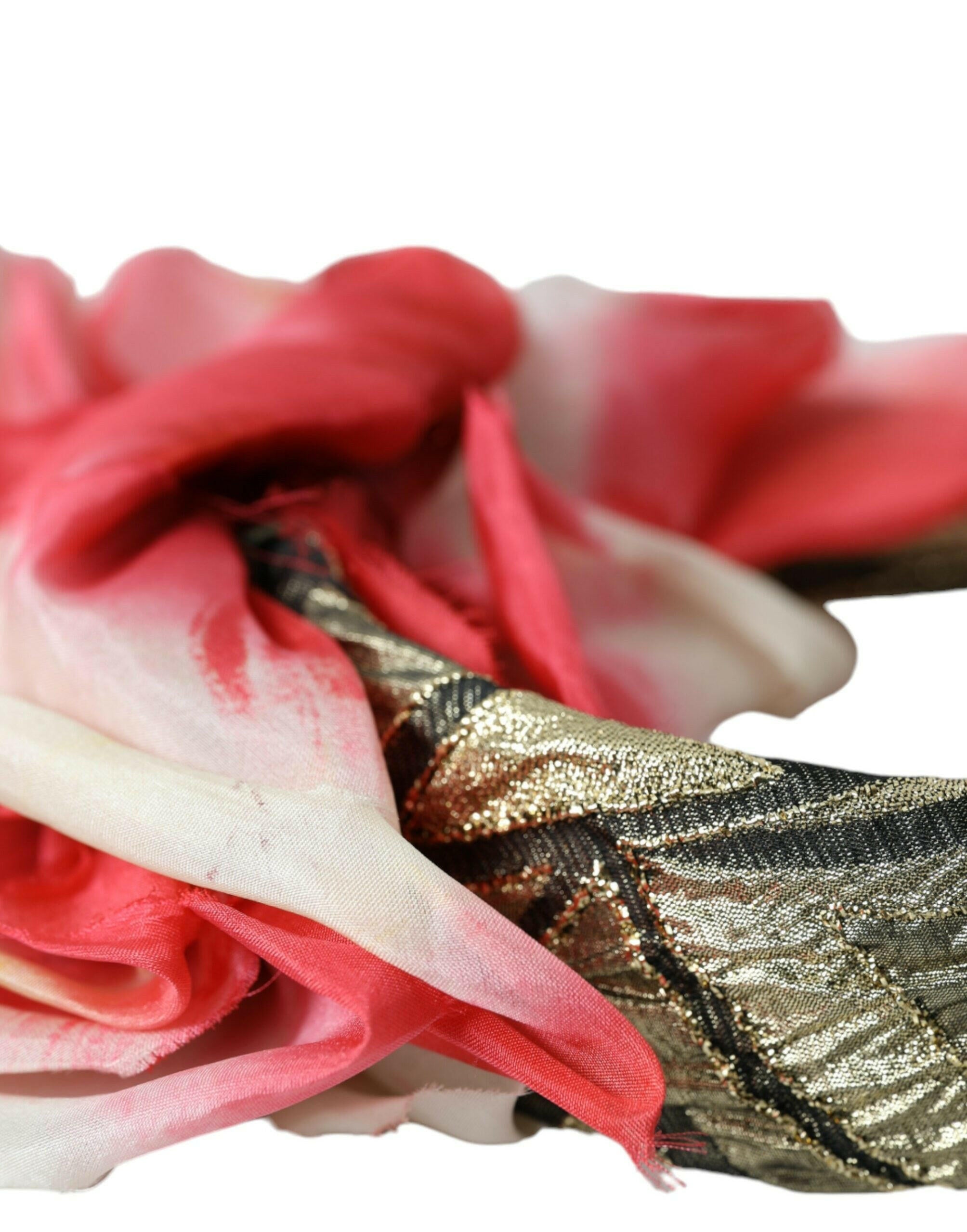 Dolce & Gabbana Multicolor Floral Applique Silk Women Headband Diadem.