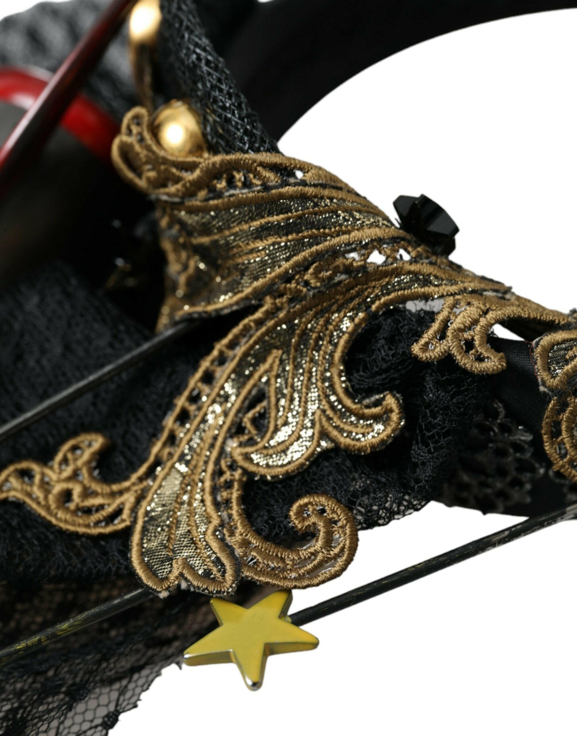 Dolce & Gabbana Multicolor Missile Rocket Crystal Stars Headband Diadem.