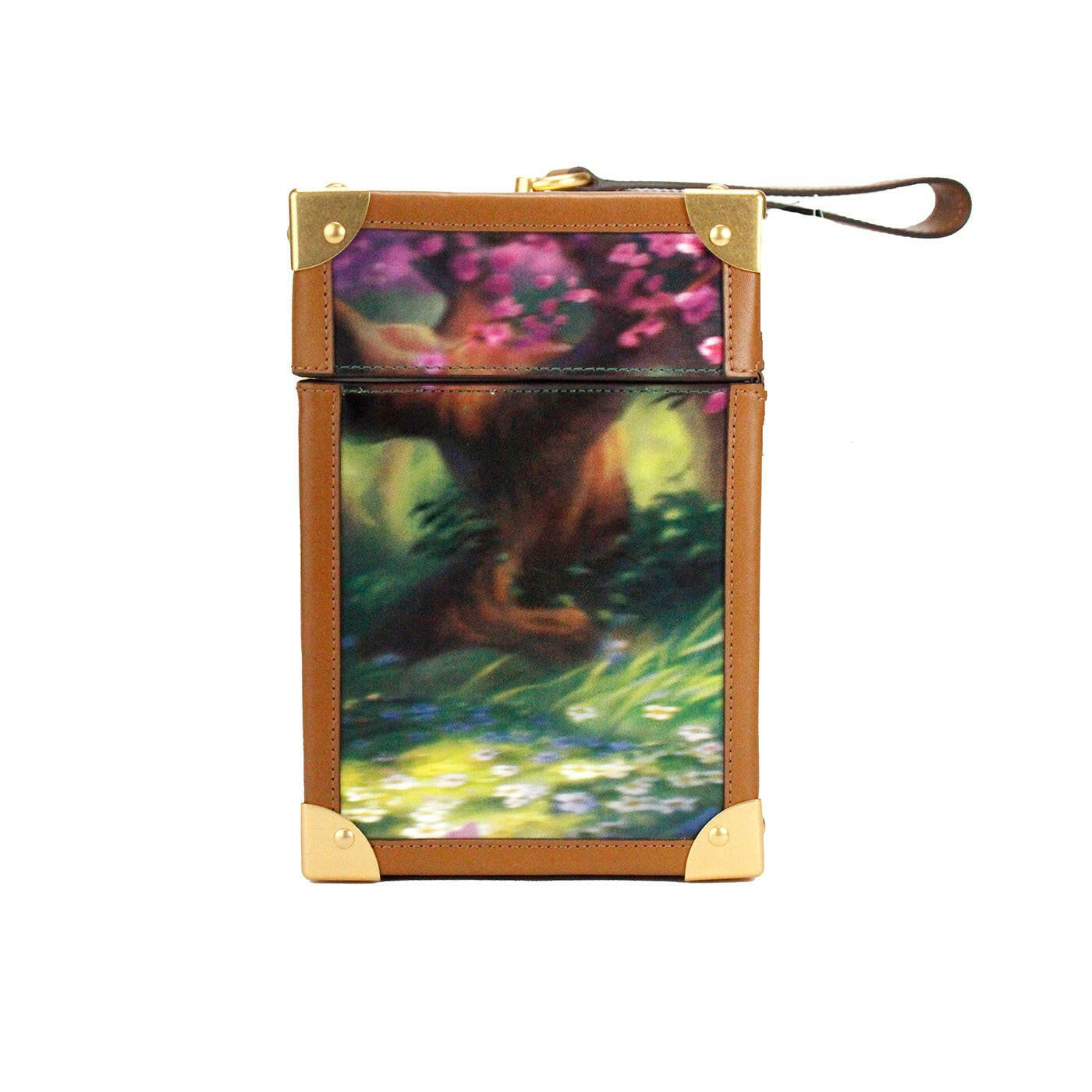 Kate Spade Disney Bambi 3D Trunk Printed PVC Top Handle Clutch Handbag.