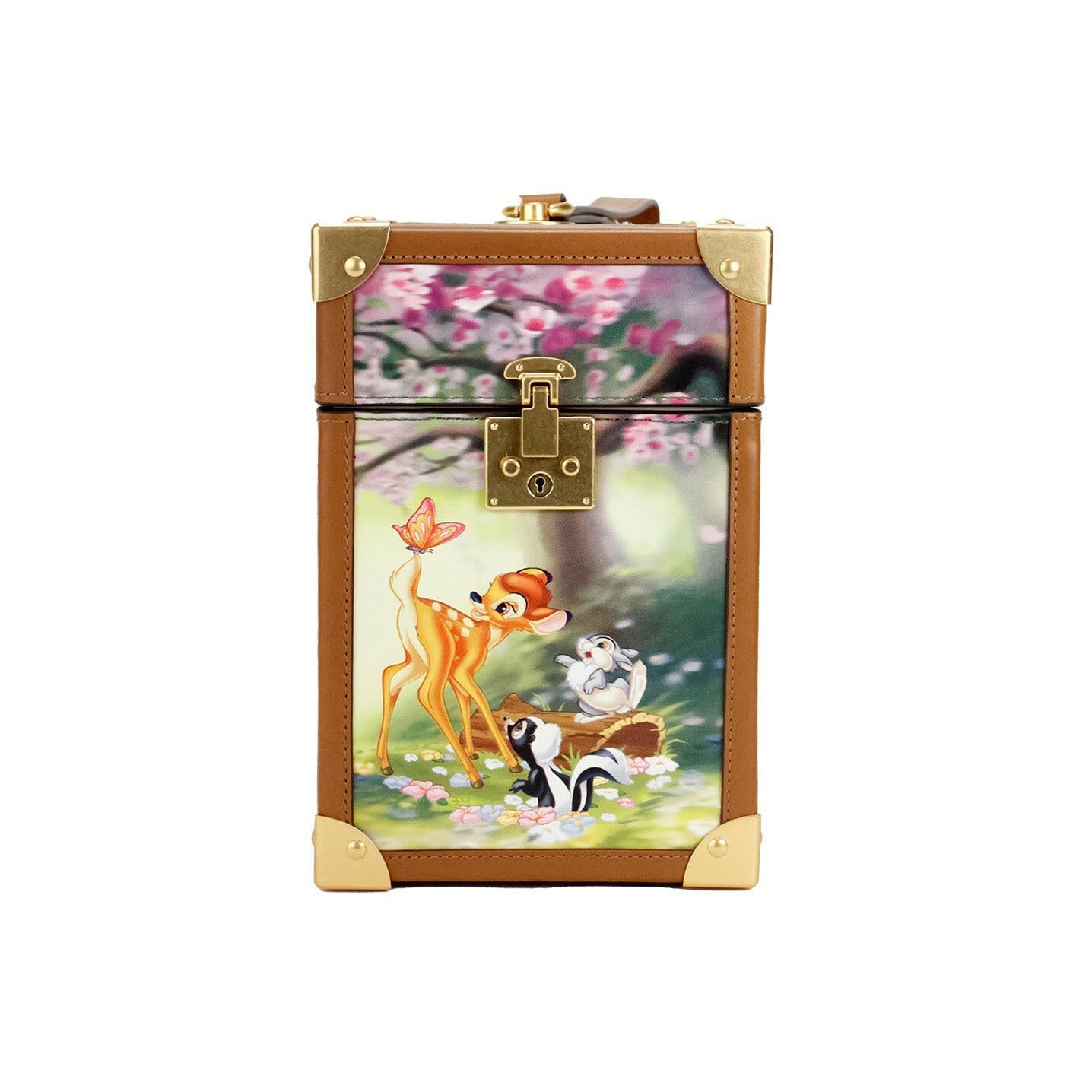 Kate Spade Disney Bambi 3D Trunk Printed PVC Top Handle Clutch Handbag.