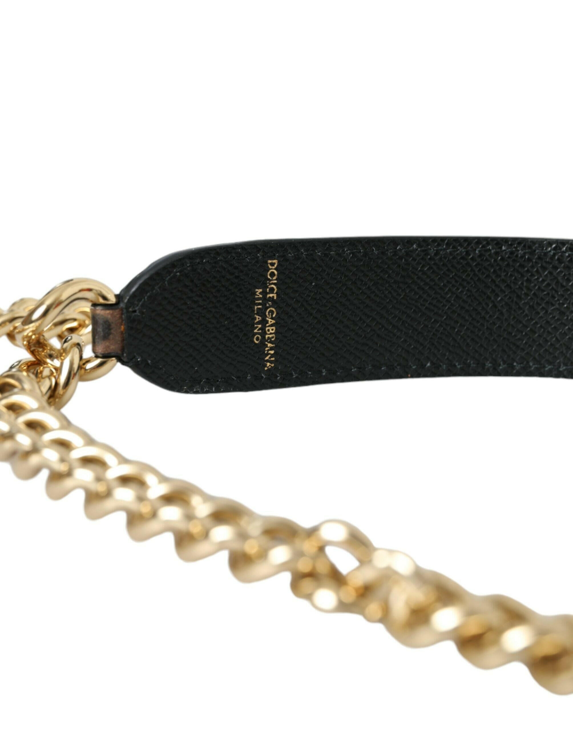 Dolce & Gabbana Brown Leopard Handbag Accessory Shoulder Strap.