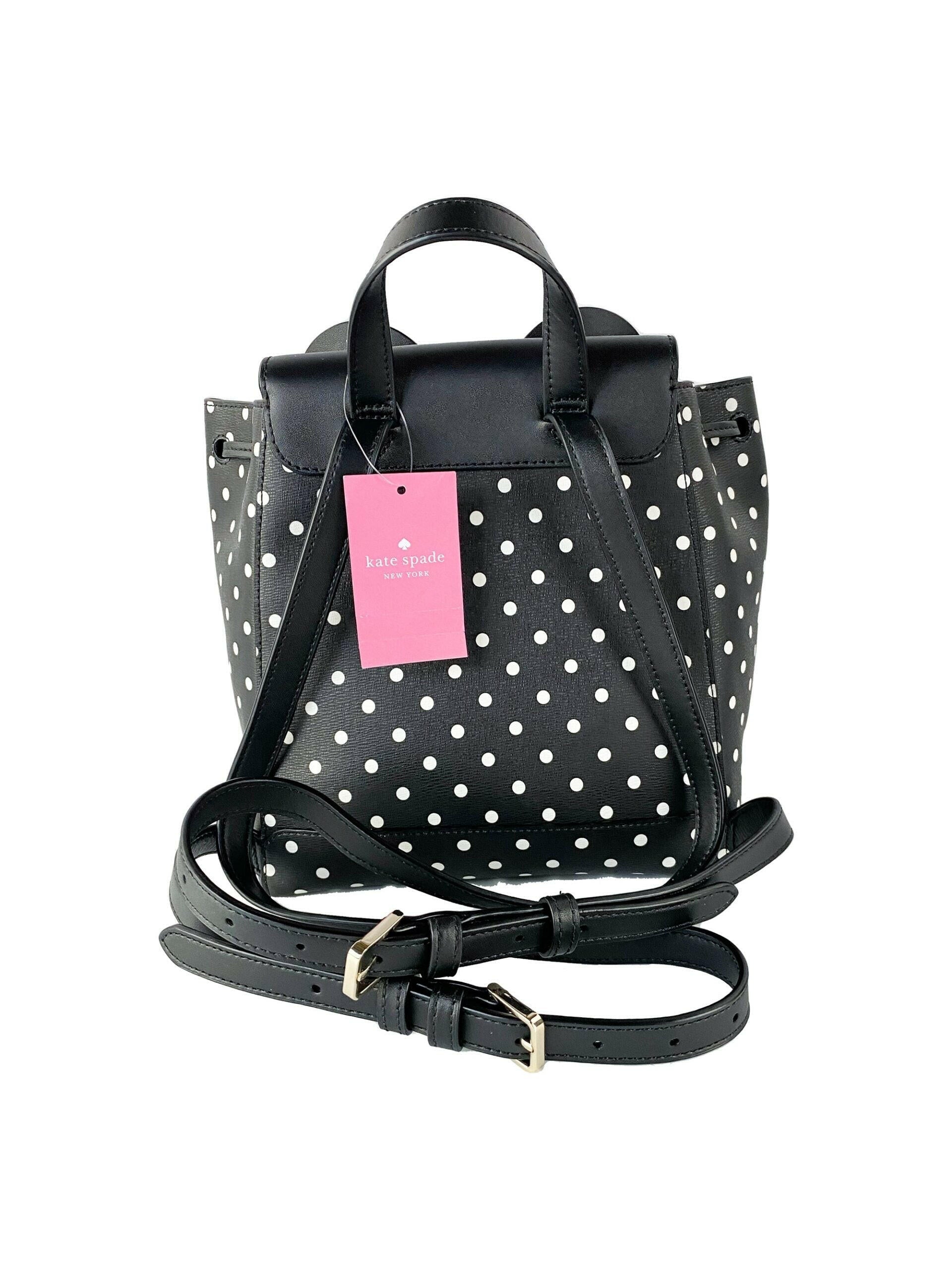 Kate Spade Disney Minnie Mouse Medium Leather Backpack Bookbag Bag.