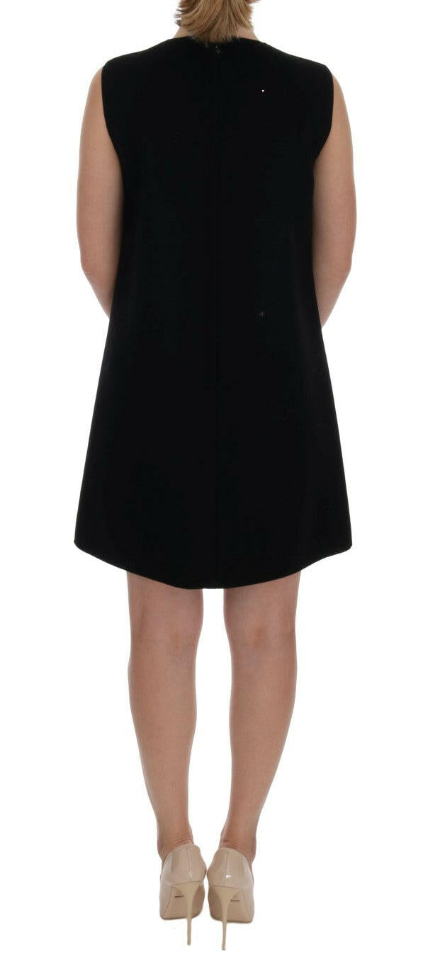 Dolce & Gabbana Black I AM A PRINCESS Crystal Shift Dress.