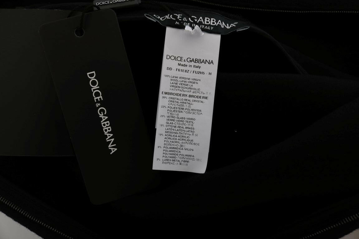 Dolce & Gabbana Black I AM A PRINCESS Crystal Shift Dress.