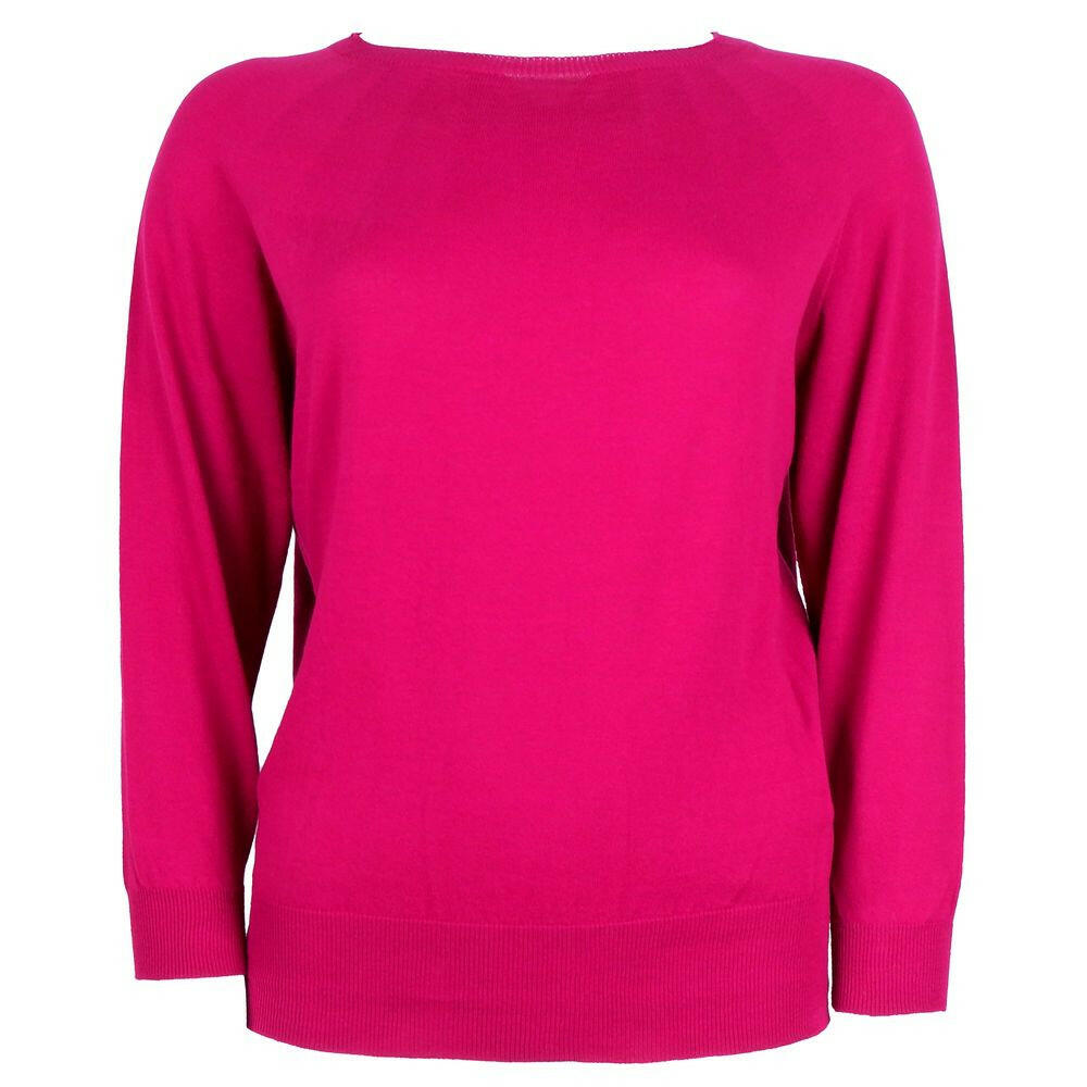 Alpha Studio Fuchsia Cotton Sweater.