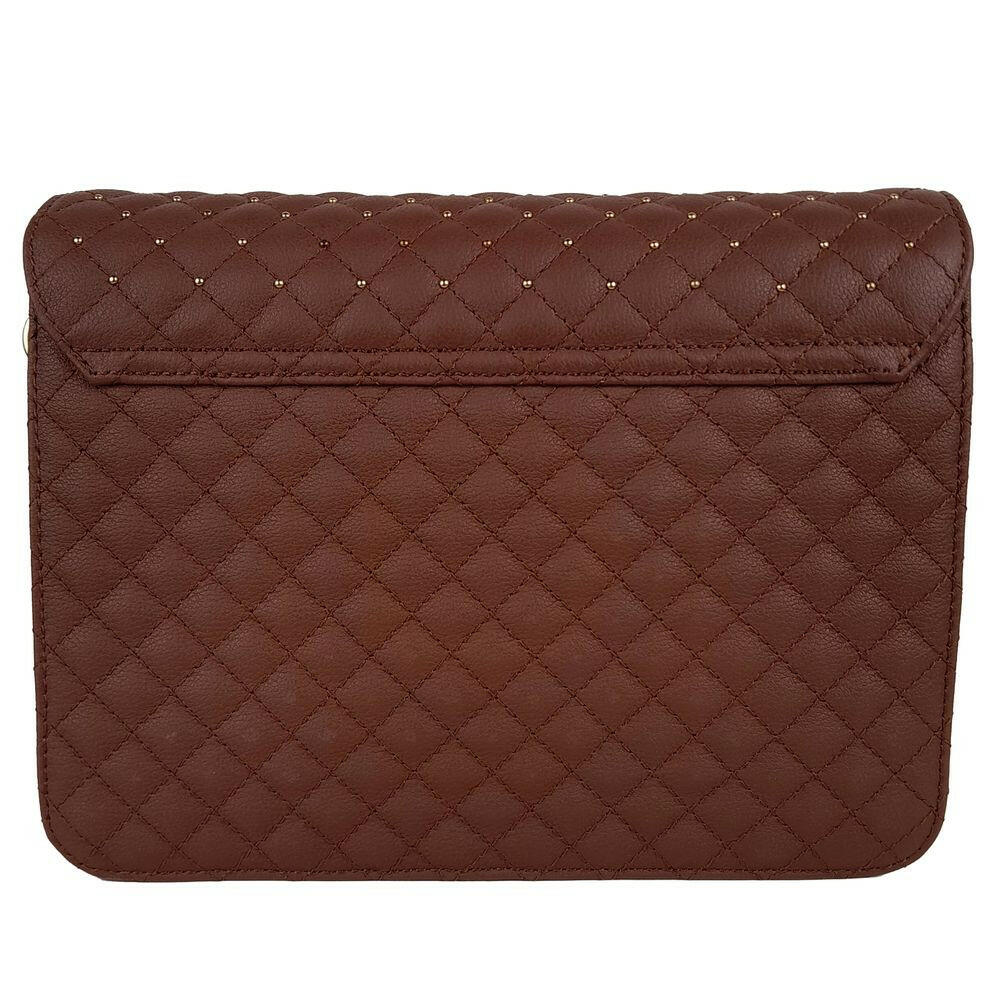 Baldinini Trend Brown Calfskin Women Crossbody Bag.