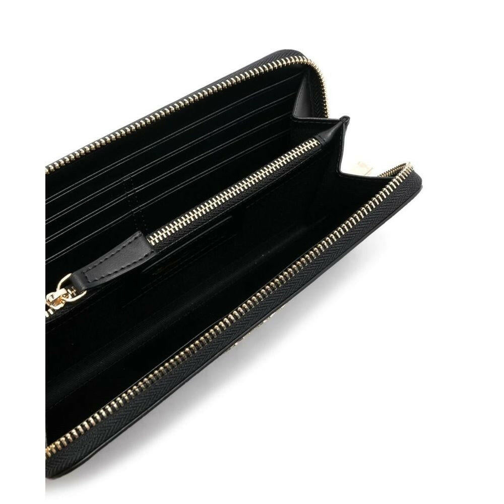 Baldinini Trend Elegant Croco Print Leather Wallet.
