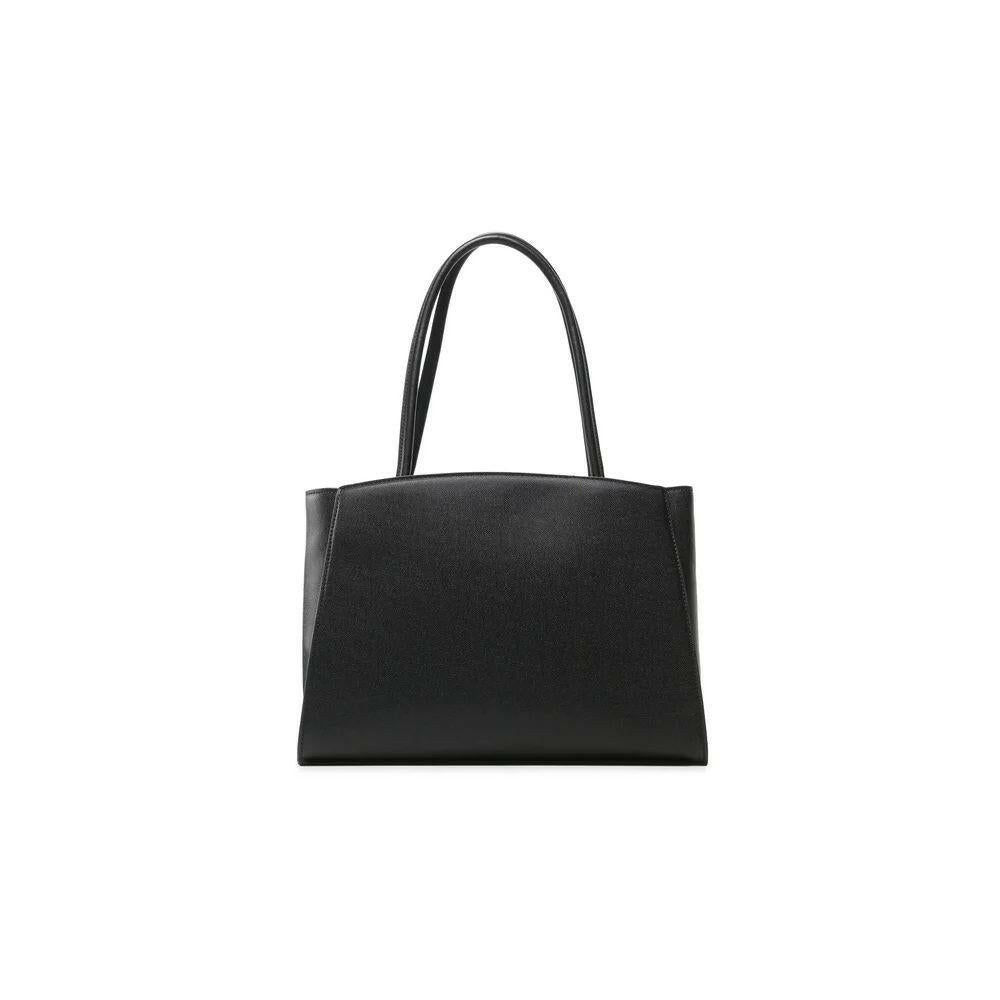 Plein Sport Chic Ebony Tote with Silver Logo Accent.