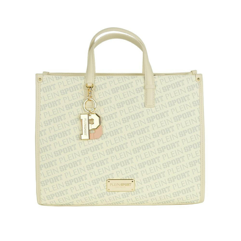 Plein Sport White Polyamide Women Shoulder Bag.