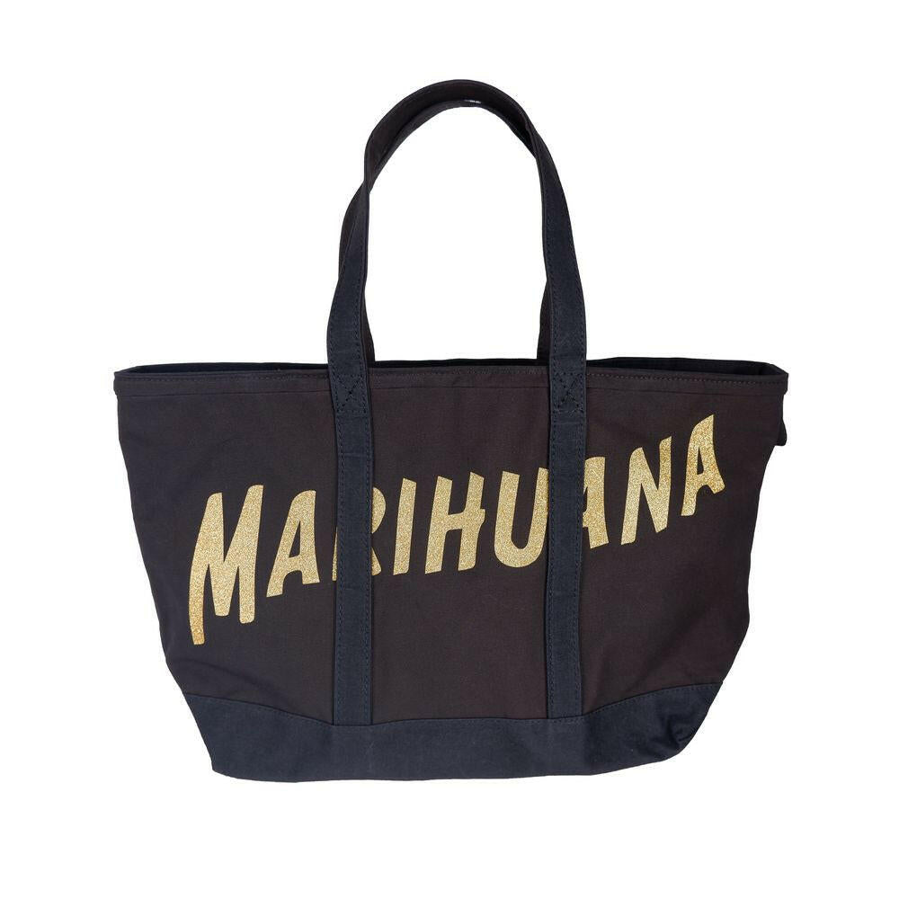 Palm Angels Black Cotton Women Shoulder Bag.