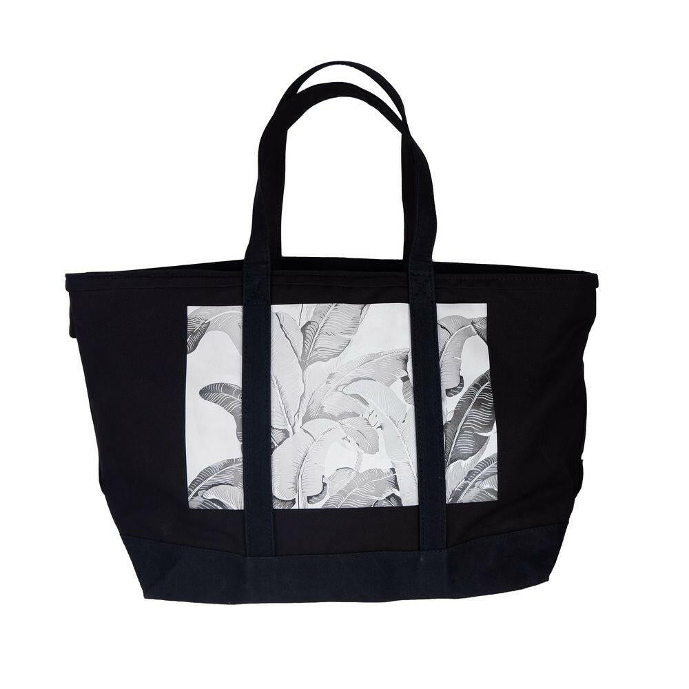 Palm Angels Black Cotton Women Shoulder Bag.