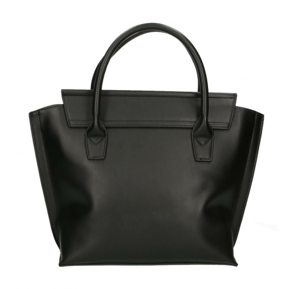 Plein Sport Elegant Black Magnetic Handbag.