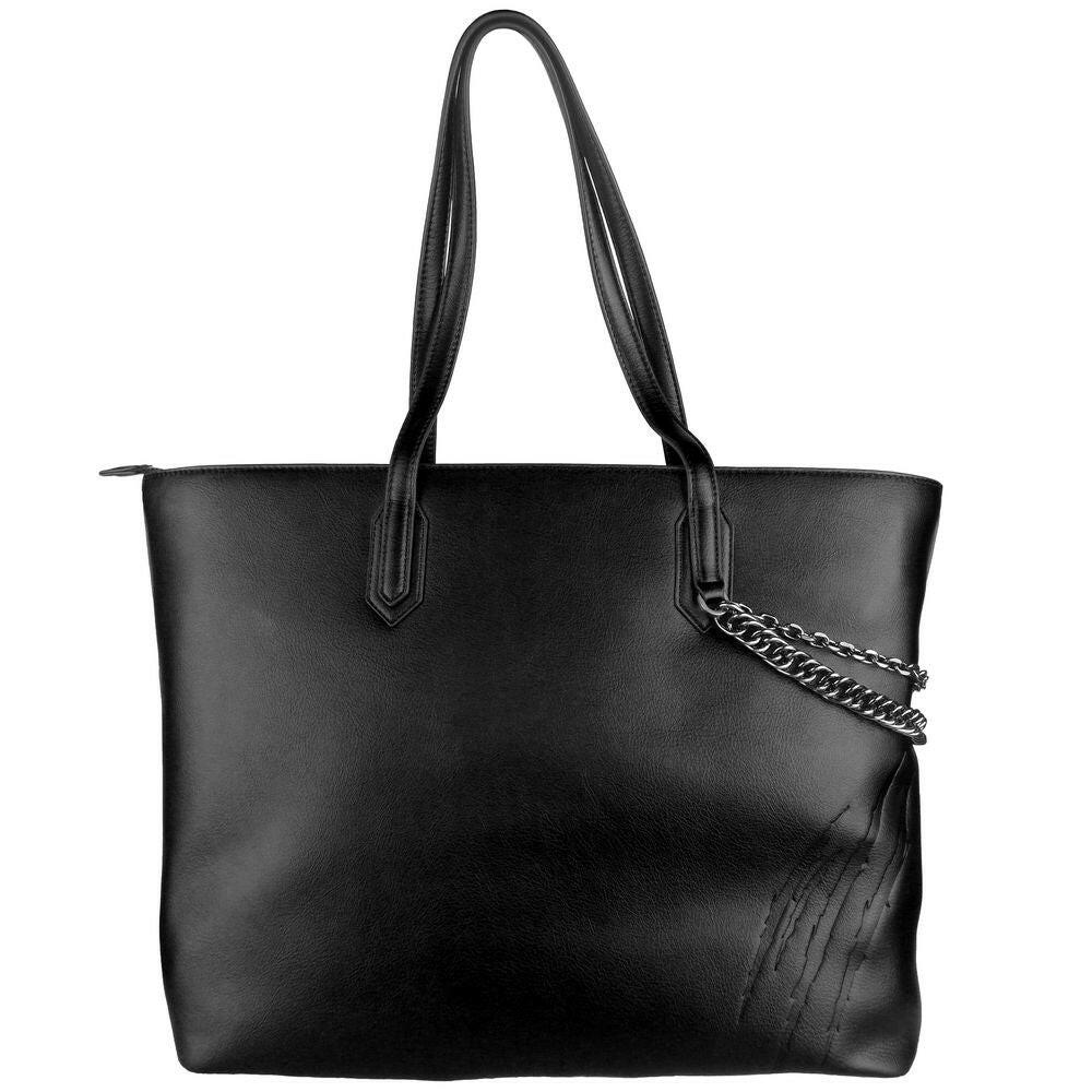 Plein Sport Black Polyethylene Women Shoulder Bag.